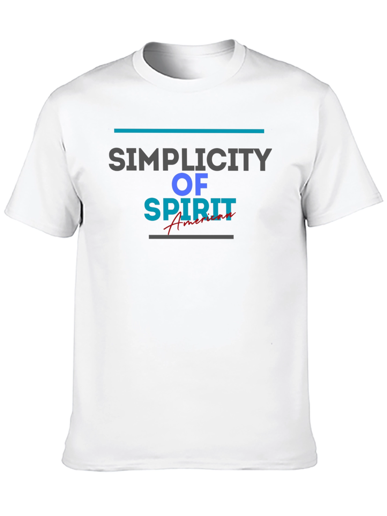 Simplicity of Spirit Graphic Tee - Stylish Mens T-Shirt