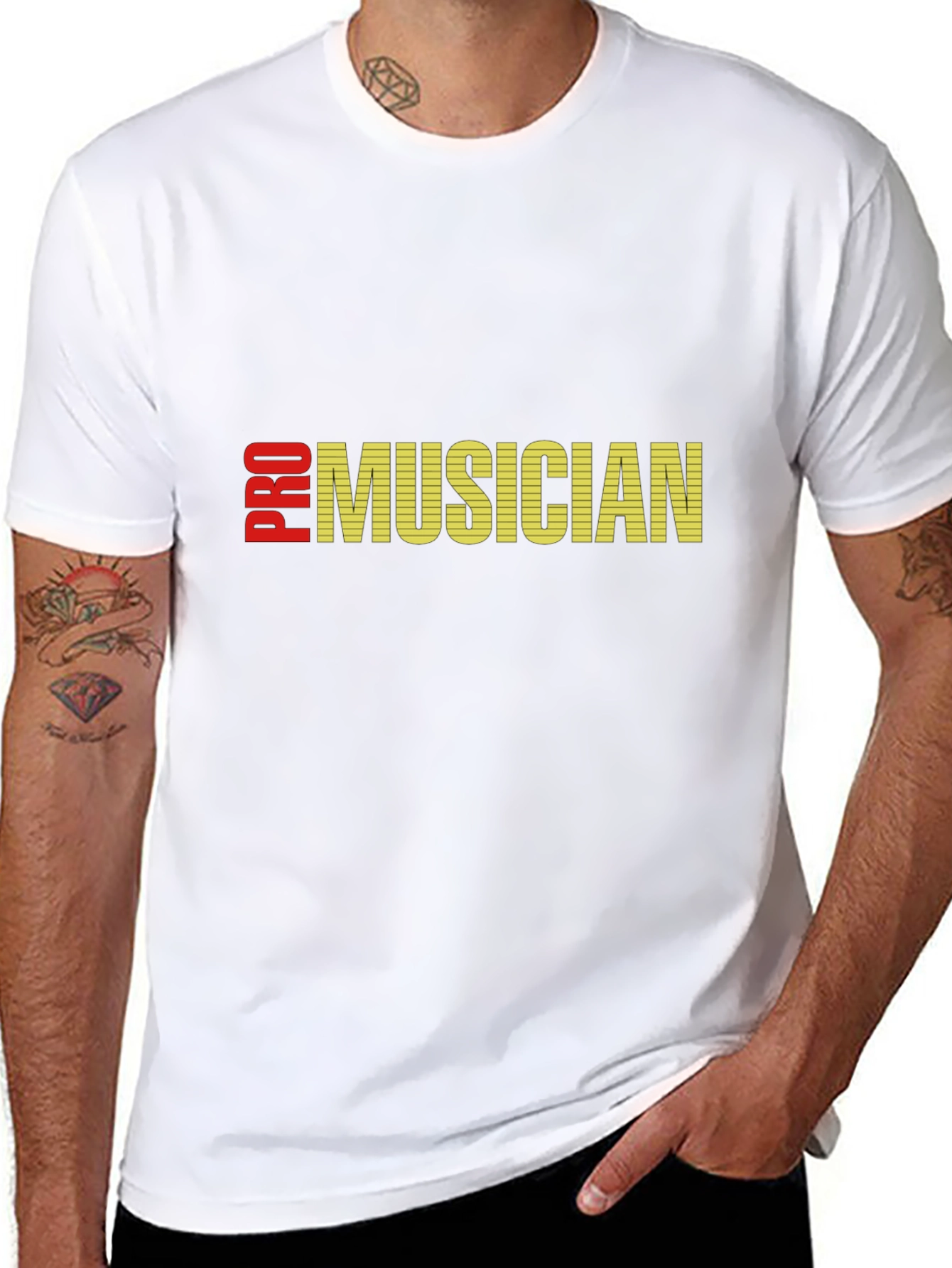 Pro Musician Black T-Shirt - Music Lover Tee