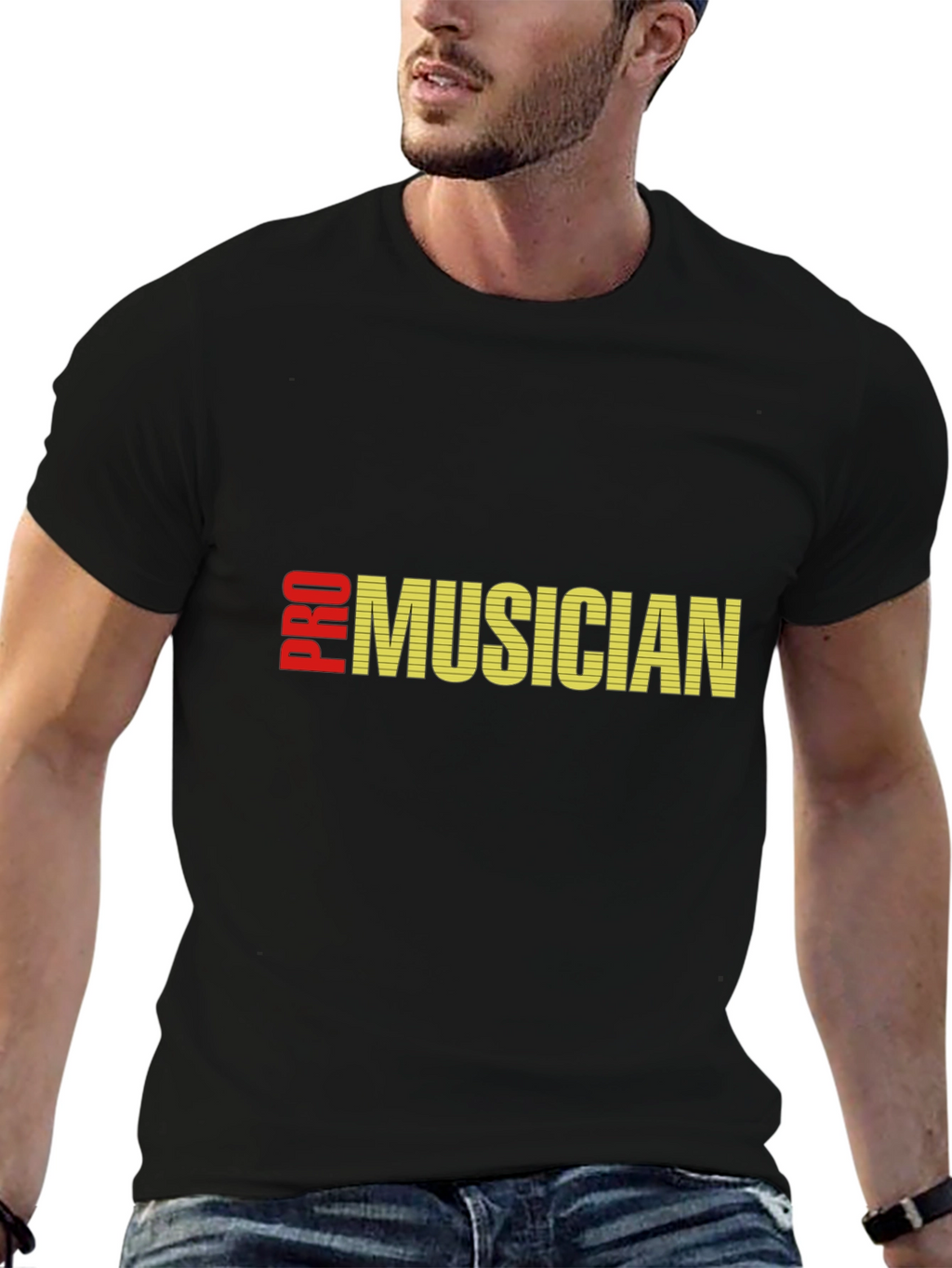 Pro Musician Black T-Shirt - Music Lover Tee