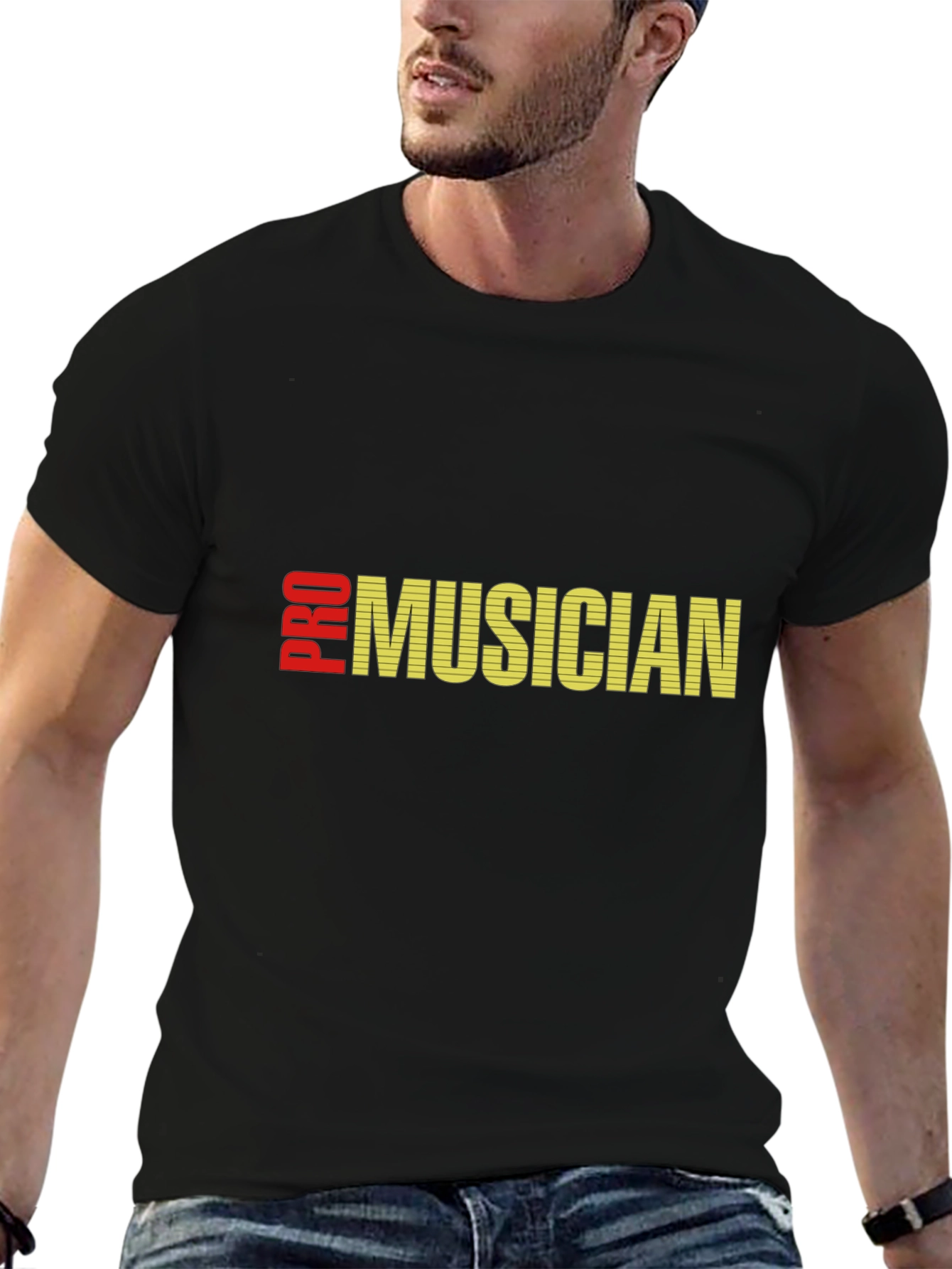 Pro Musician Black T-Shirt - Music Lover Tee