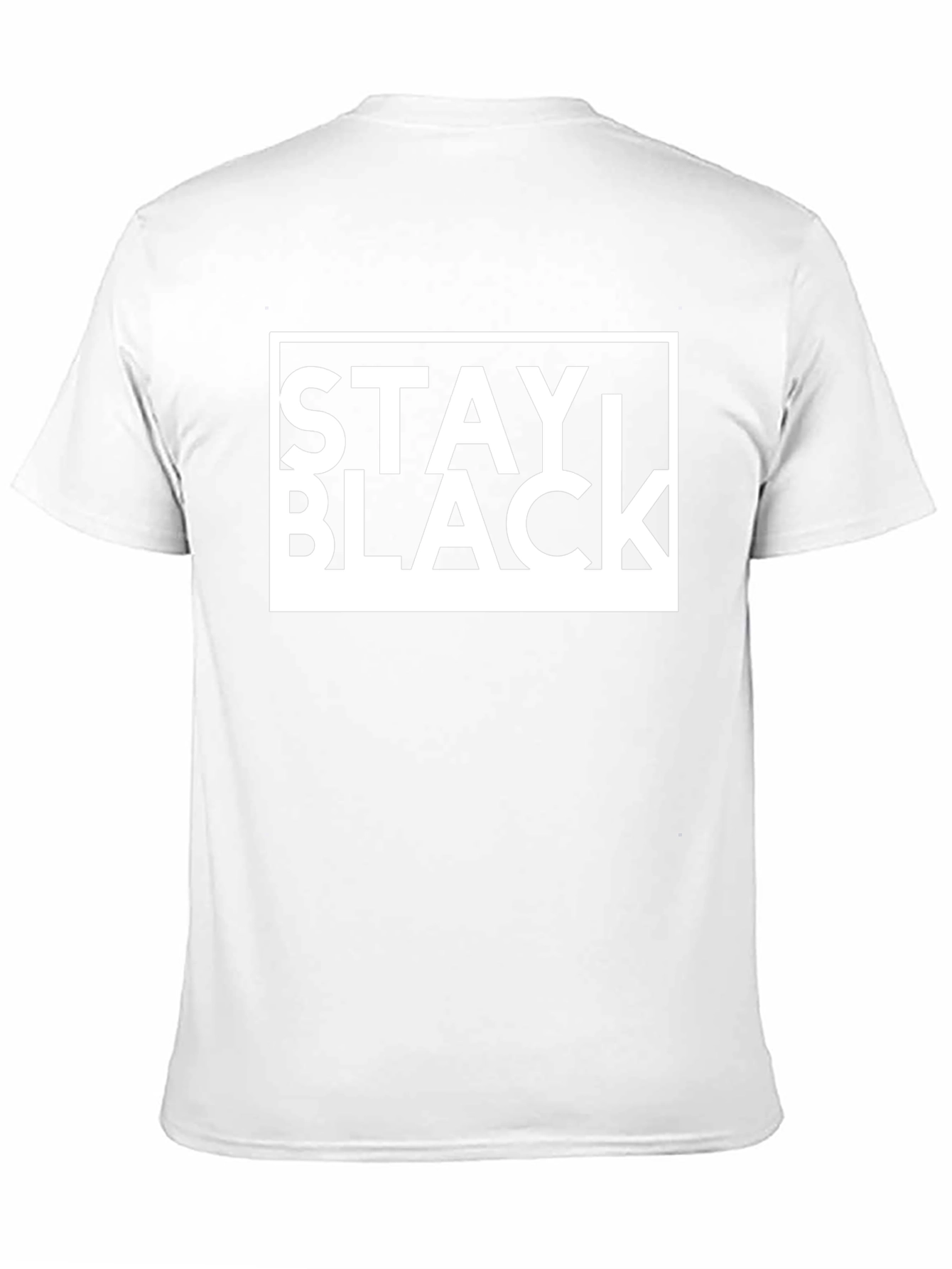 Stay Black Graphic Tee - Bold Statement T-Shirt