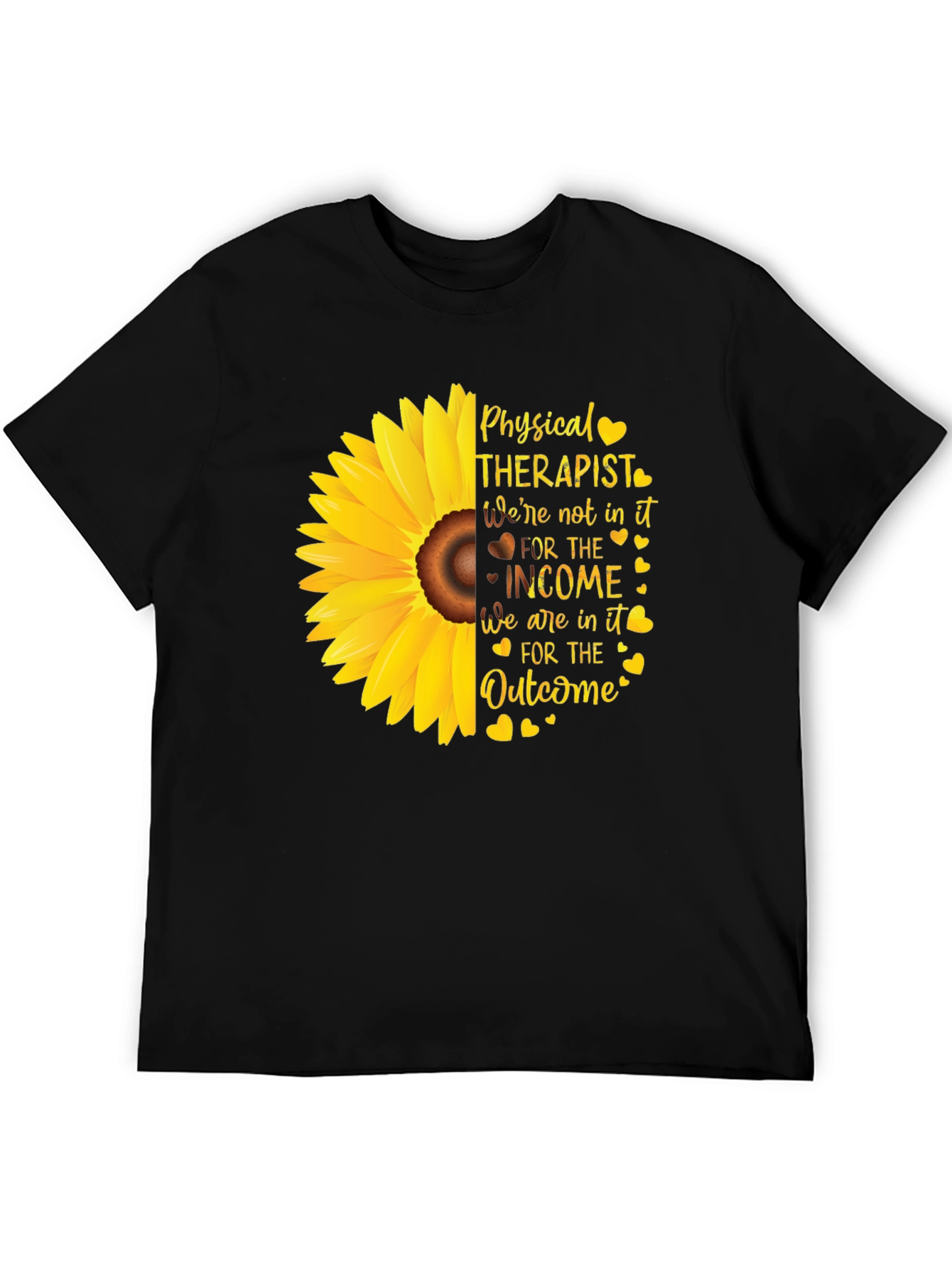 Physical Therapist Sunflower Graphic Tee