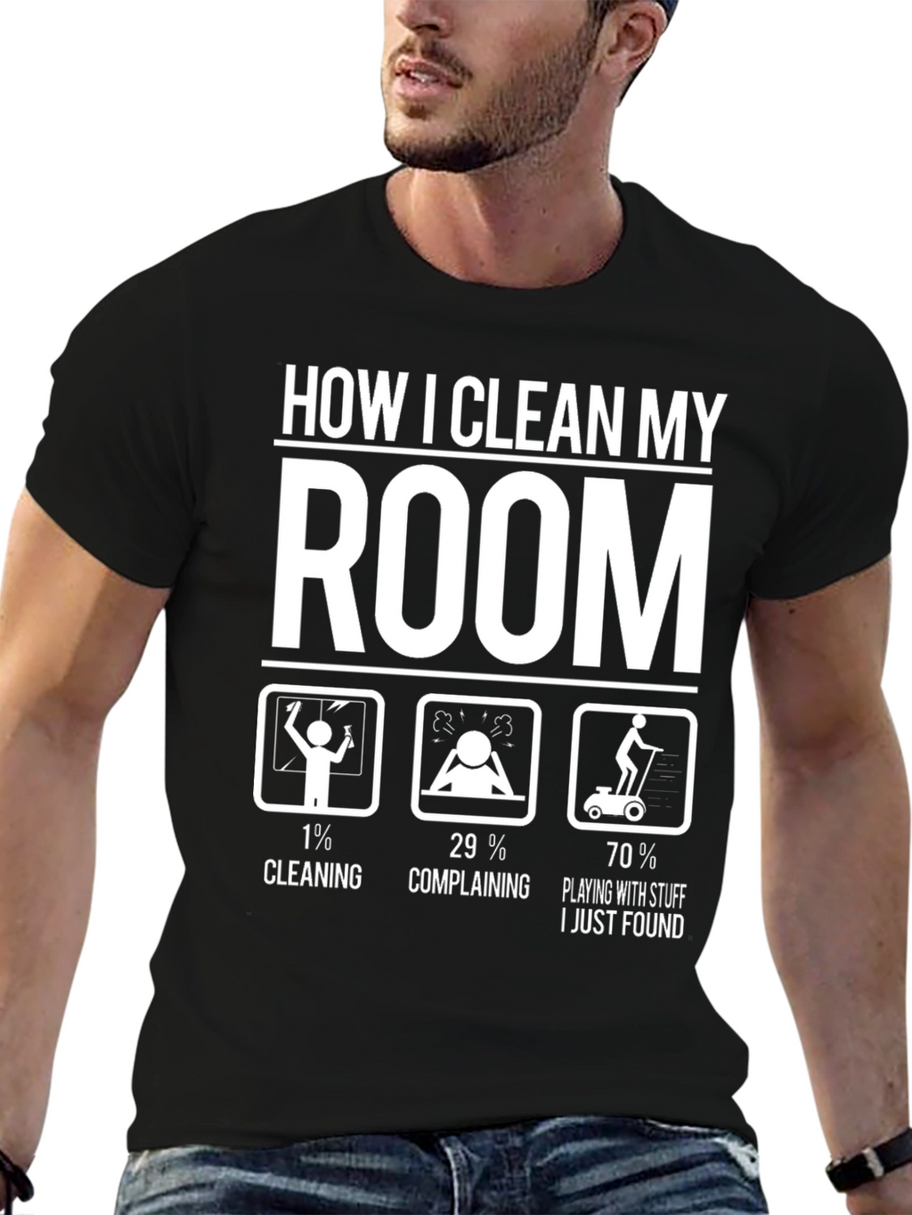 Funny How I Clean My Room Graphic T-Shirt