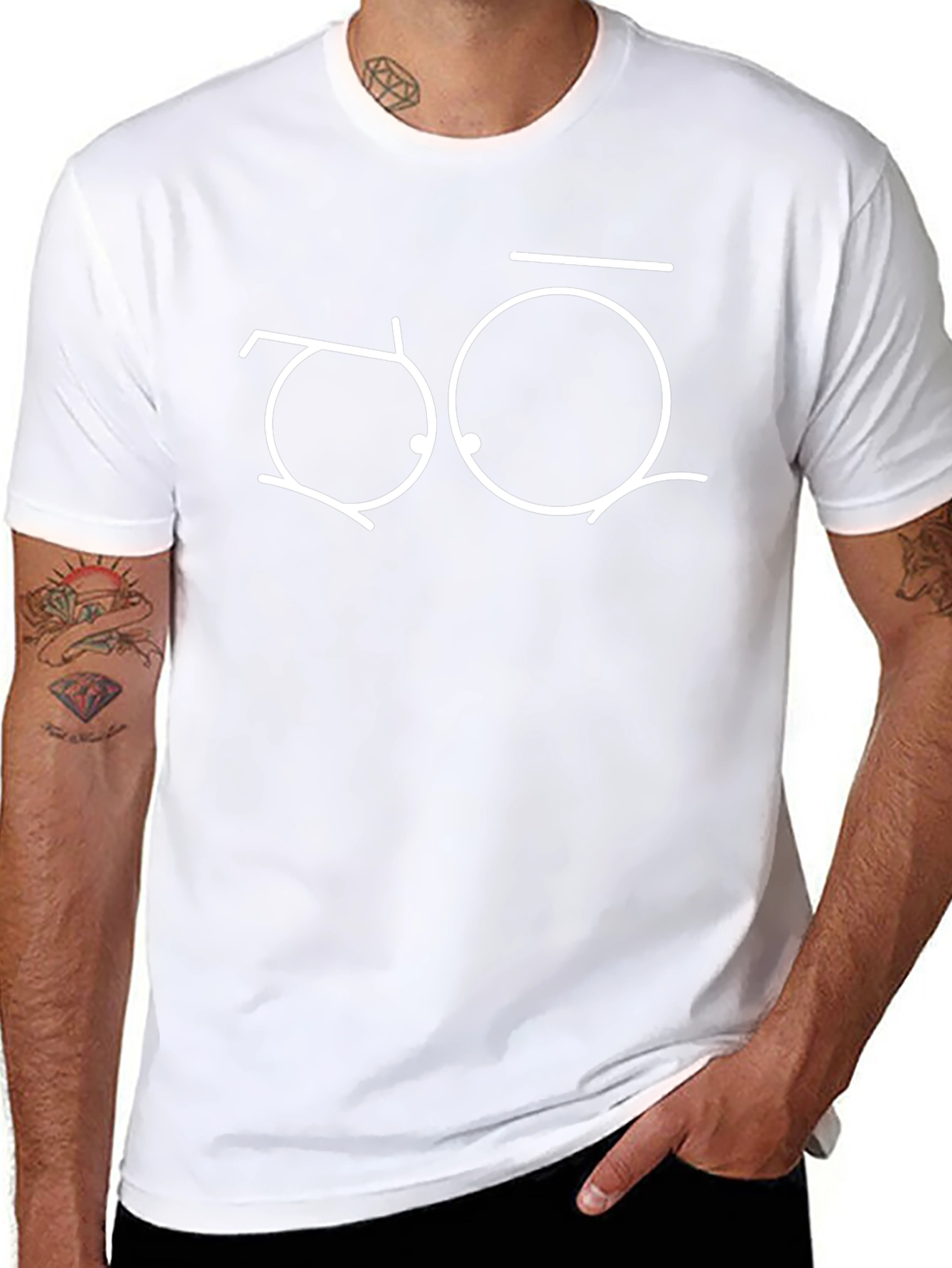 Funny Eyes Graphic T-Shirt - Black