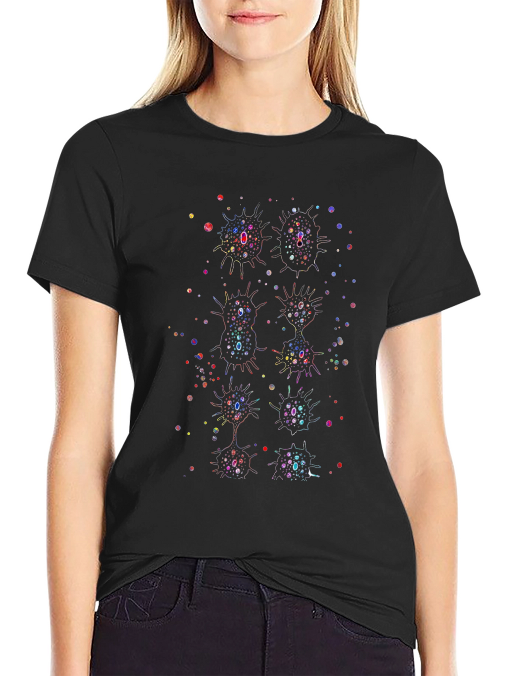 Neuron Graphic Black T-Shirt