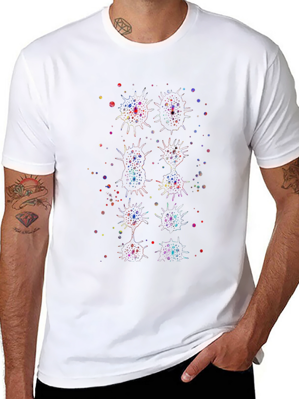 Neuron Graphic Black T-Shirt