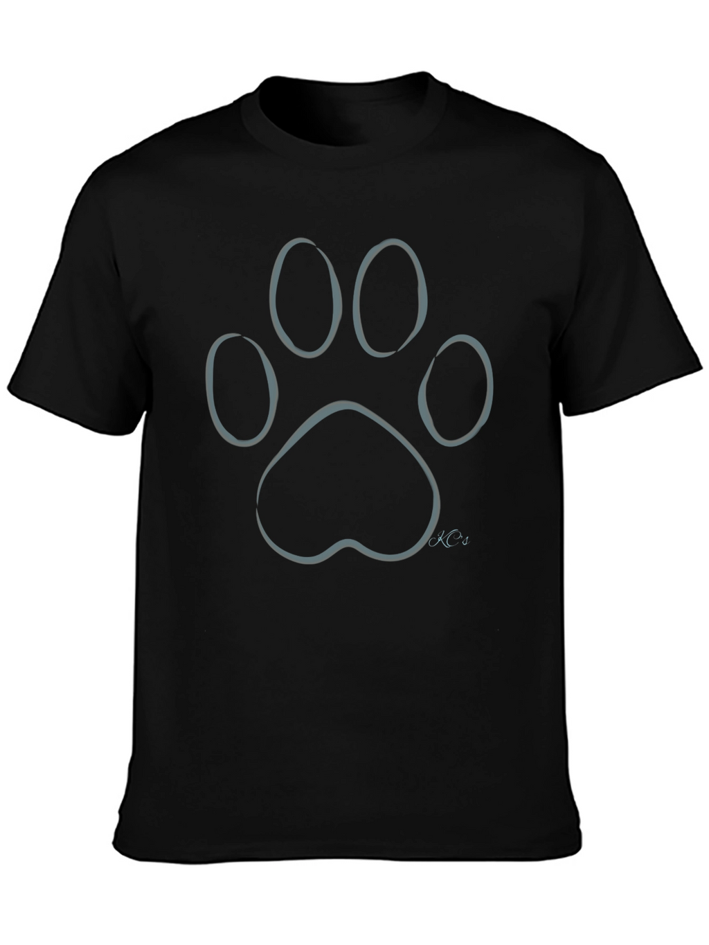 Paw Print Graphic T-Shirt - Stylish Casual Wear