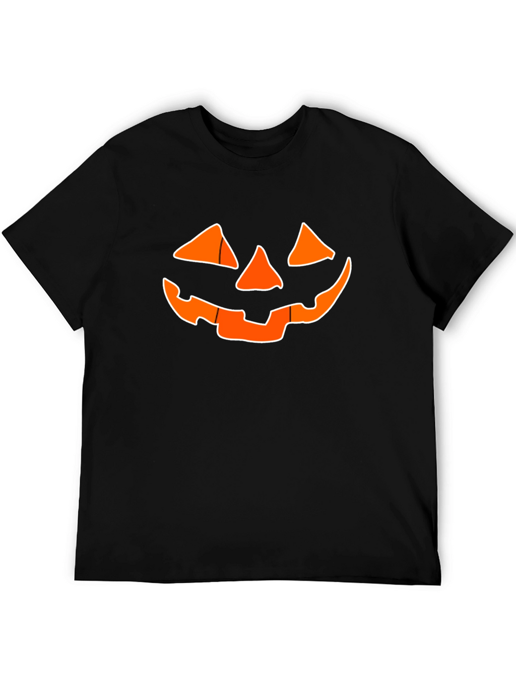 Halloween Jack-O-Lantern Graphic Tee - Black