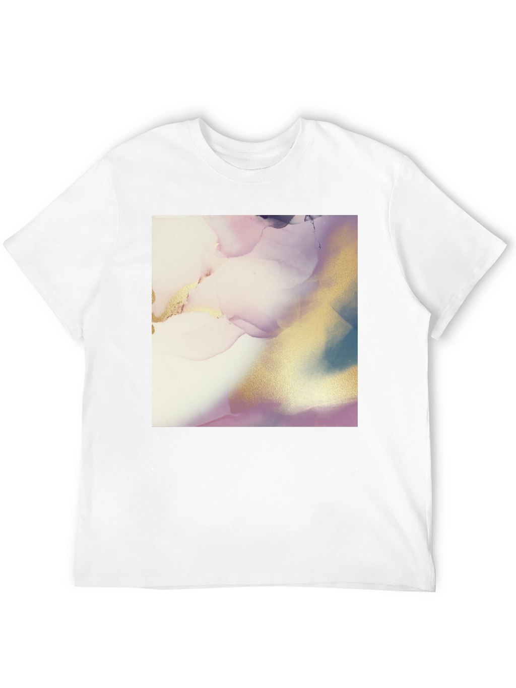 Abstract Art Print Black T-Shirt for Men