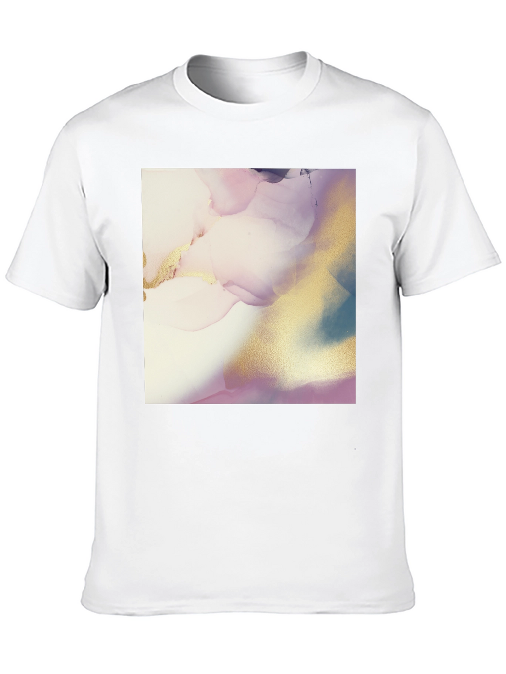 Abstract Art Print Black T-Shirt for Men