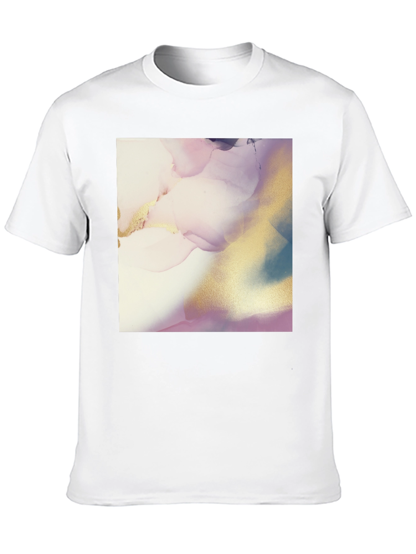 Abstract Art Print Black T-Shirt for Men