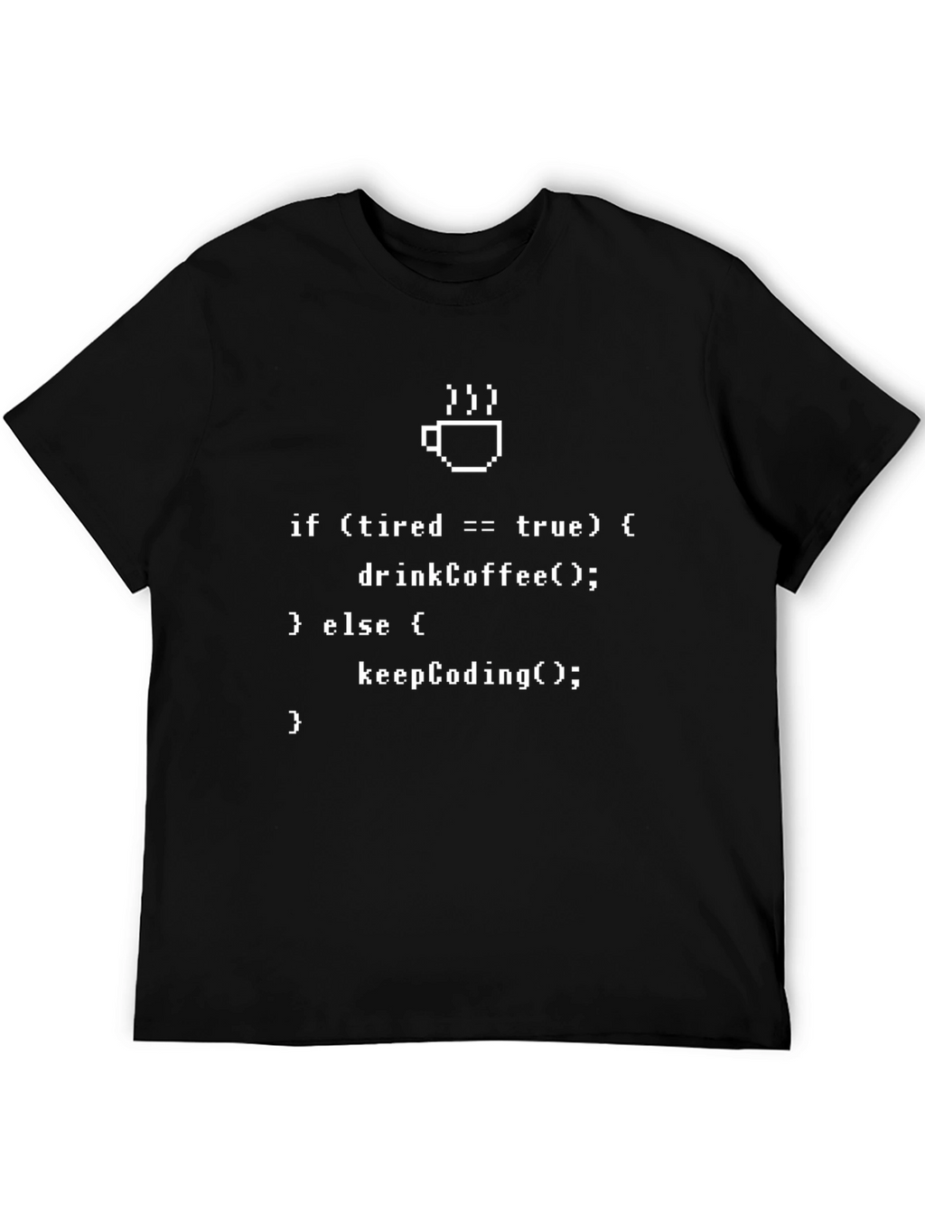 Programmer Humor T-Shirt - Coffee Coding Logic
