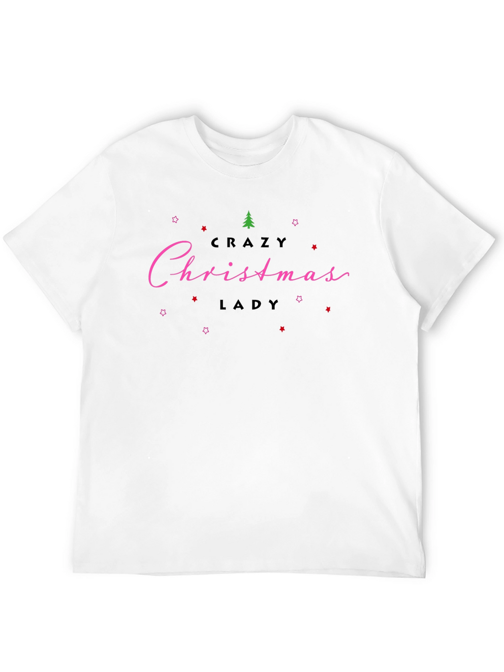 Crazy Christmas Lady T-Shirt Holiday Tee