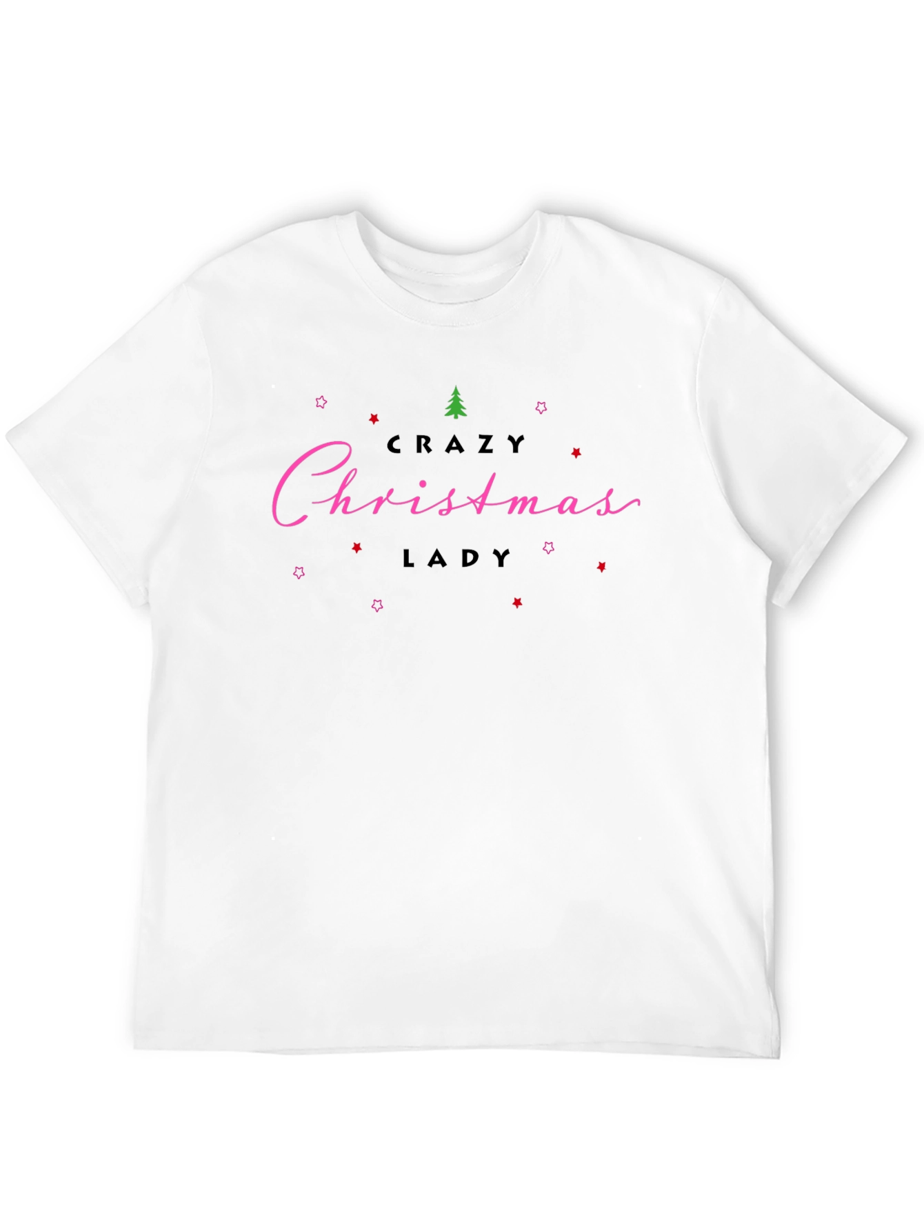 Crazy Christmas Lady T-Shirt Holiday Tee