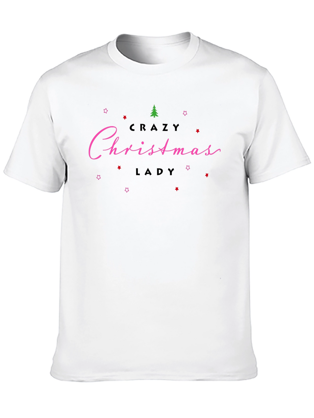Crazy Christmas Lady T-Shirt Holiday Tee