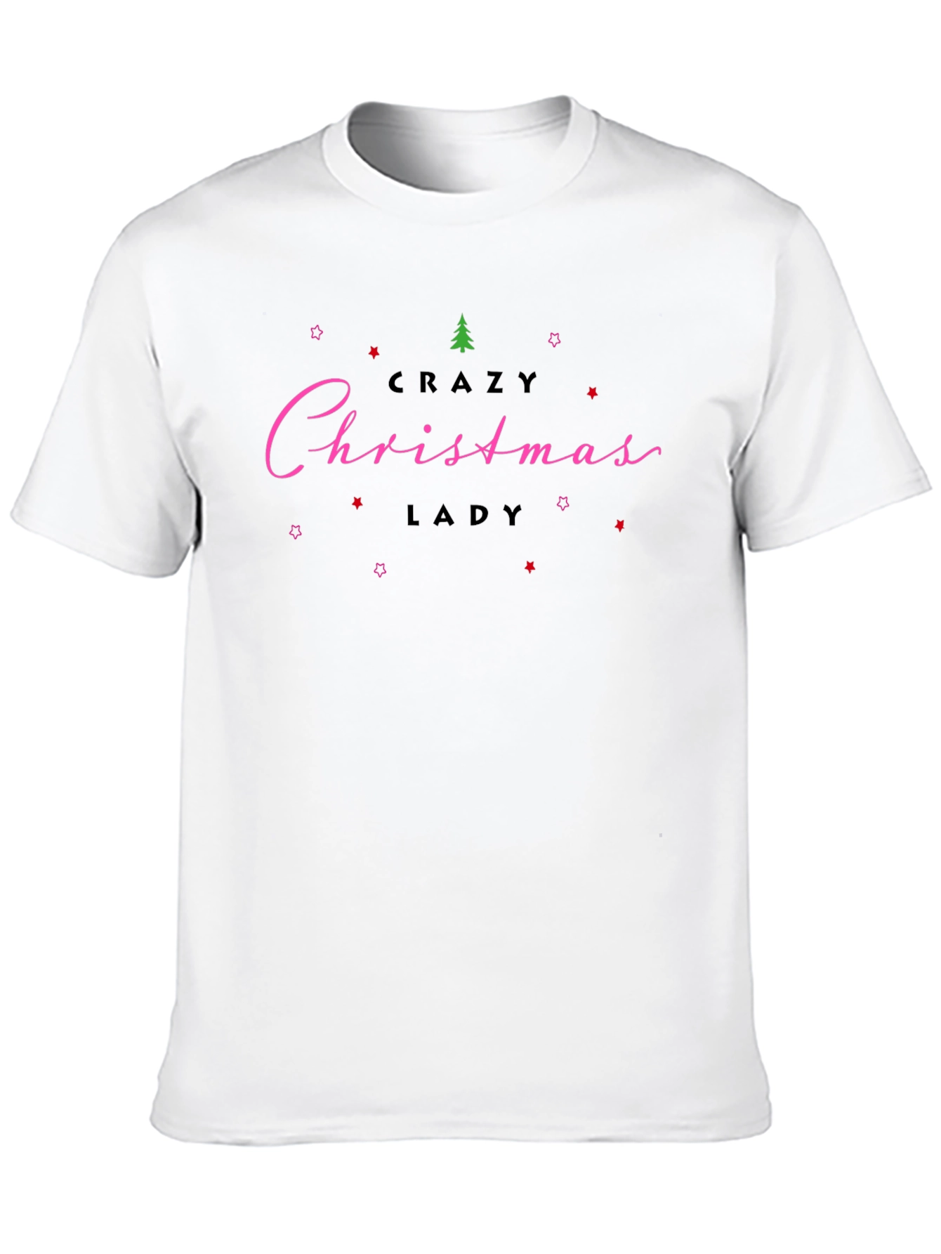 Crazy Christmas Lady T-Shirt Holiday Tee