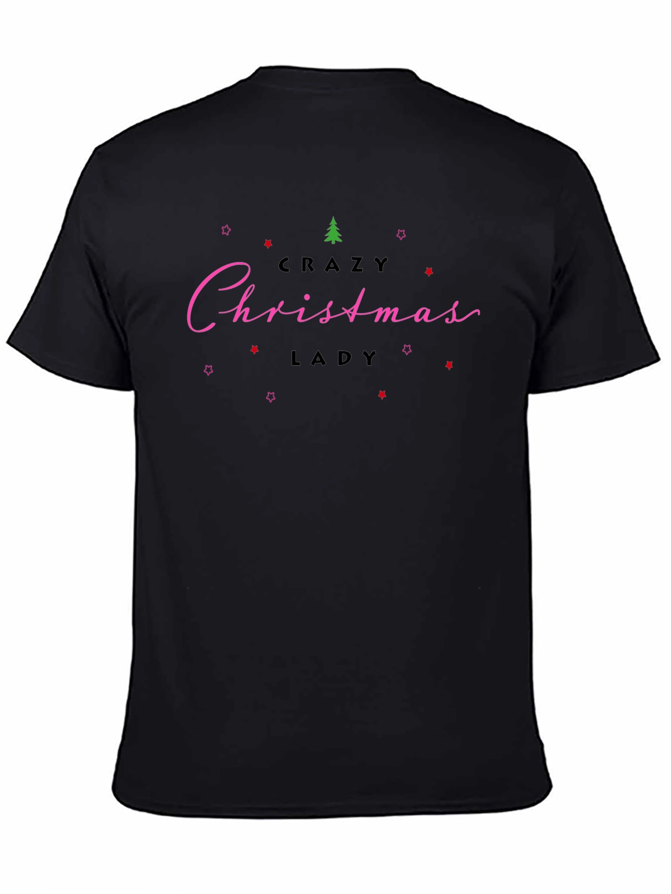 Crazy Christmas Lady T-Shirt Holiday Tee