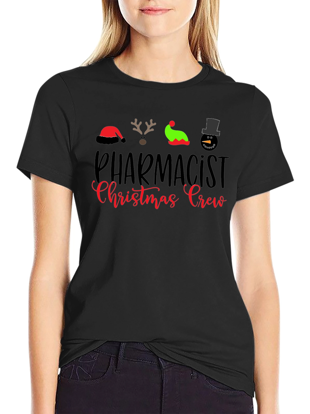 Pharmacist Christmas Crew Holiday T-Shirt