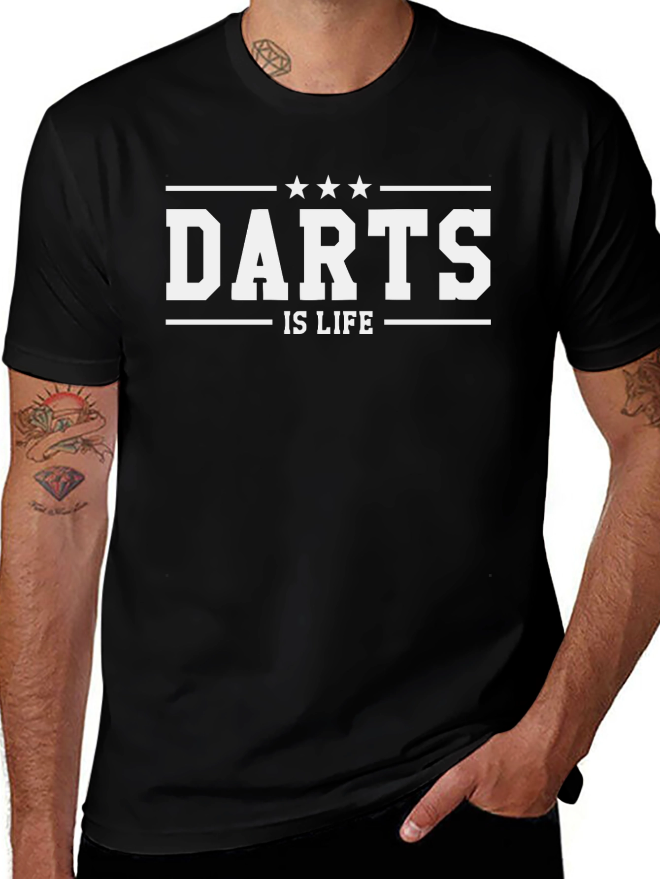 Darts is Life Black T-Shirt