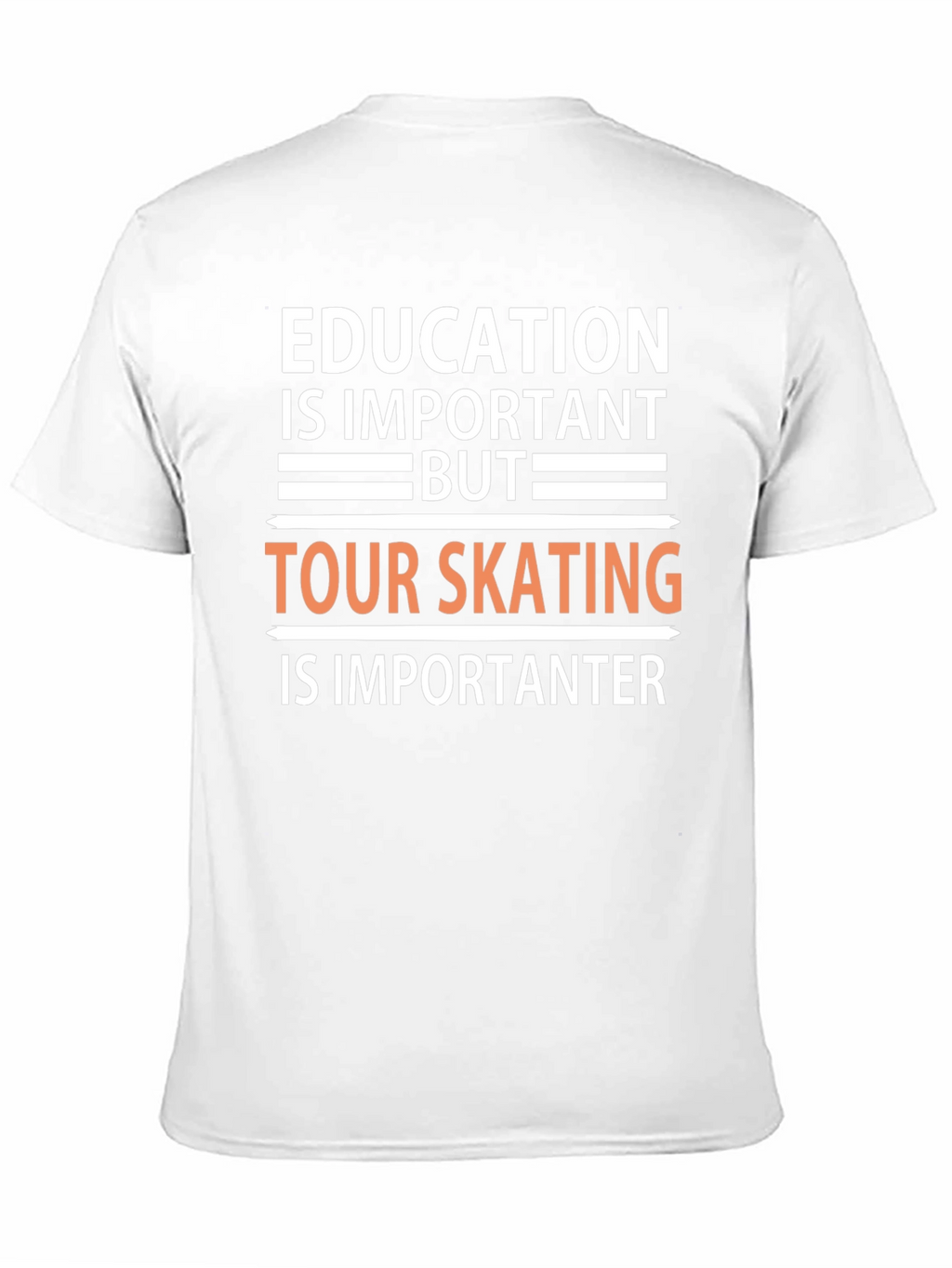 Education vs Skating T-Shirt: Important Importanter!