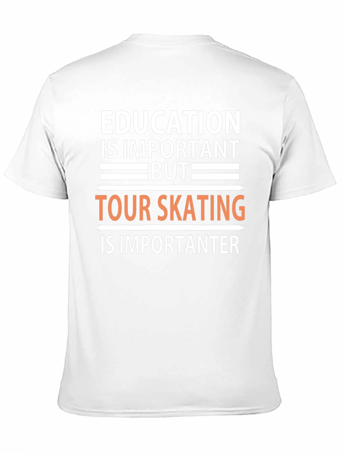 Education vs Skating T-Shirt: Important Importanter!