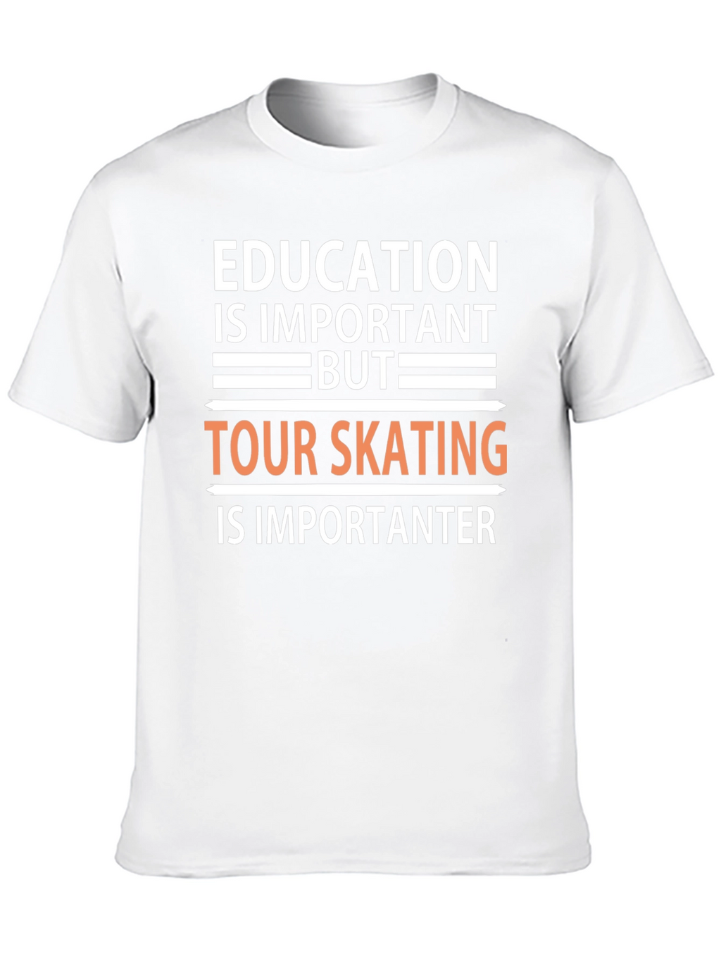 Education vs Skating T-Shirt: Important Importanter!