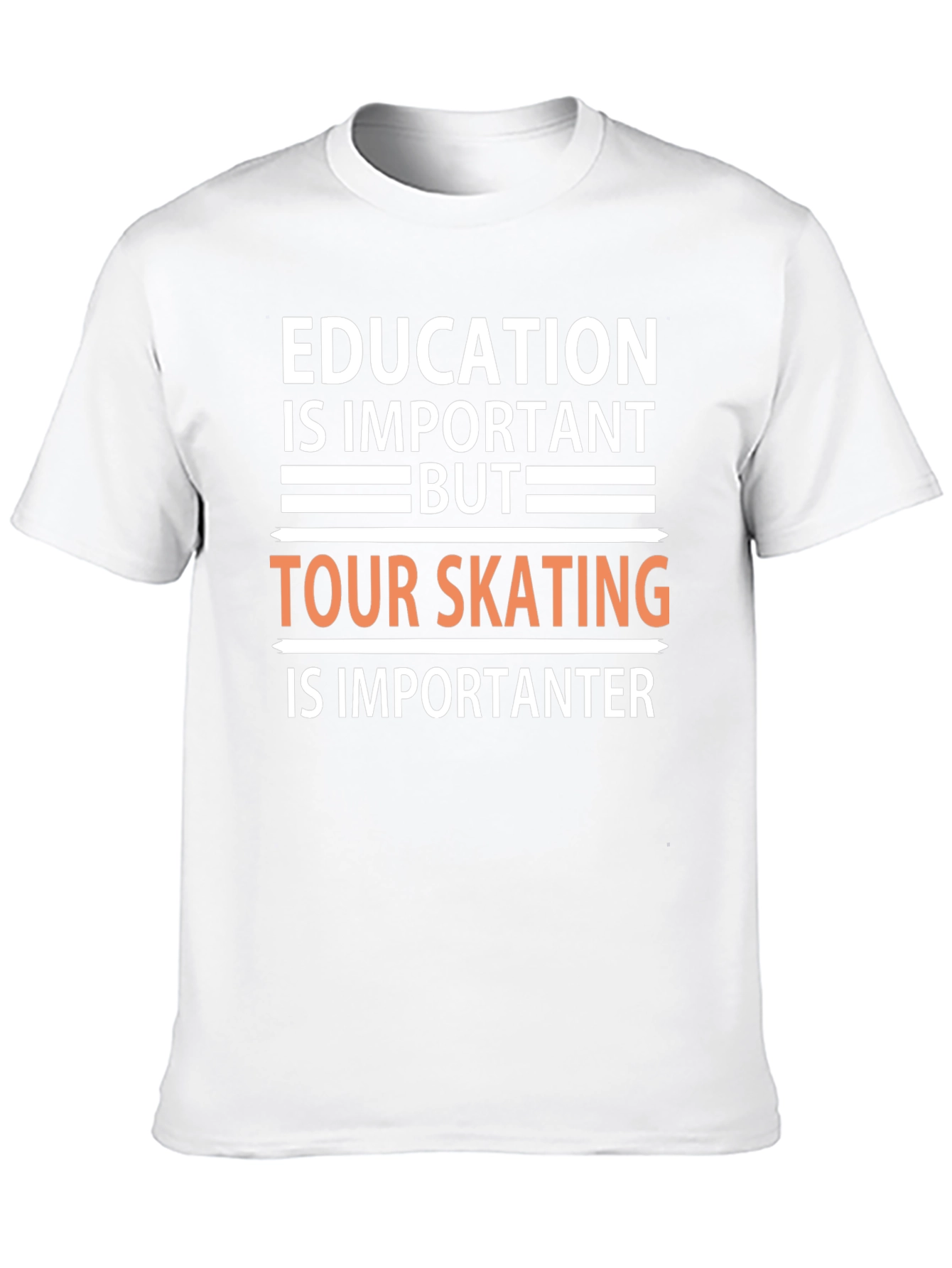 Education vs Skating T-Shirt: Important Importanter!
