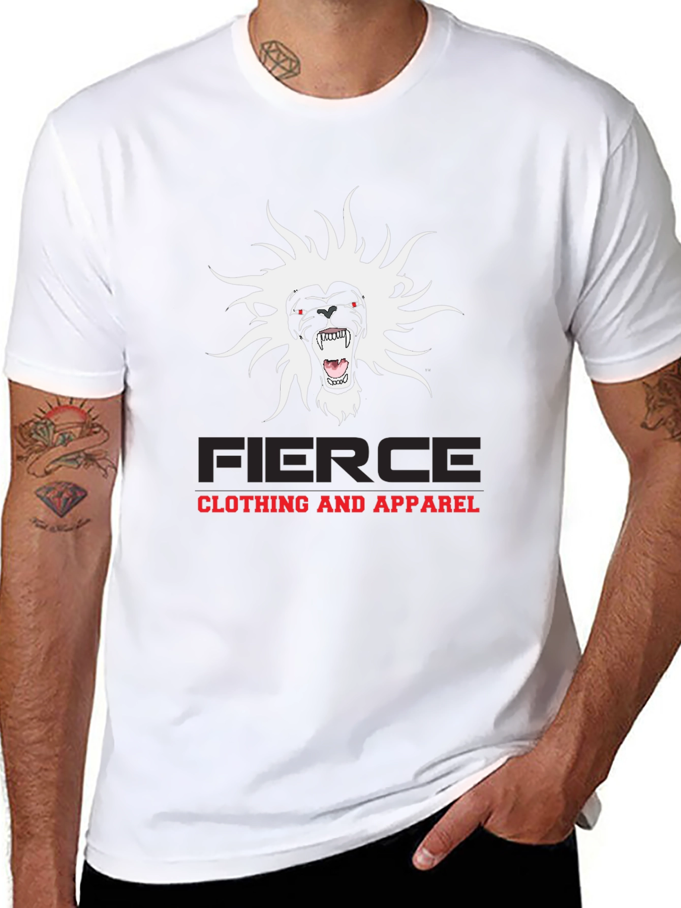 Fierce Graphic Tee - Black Cotton Blend