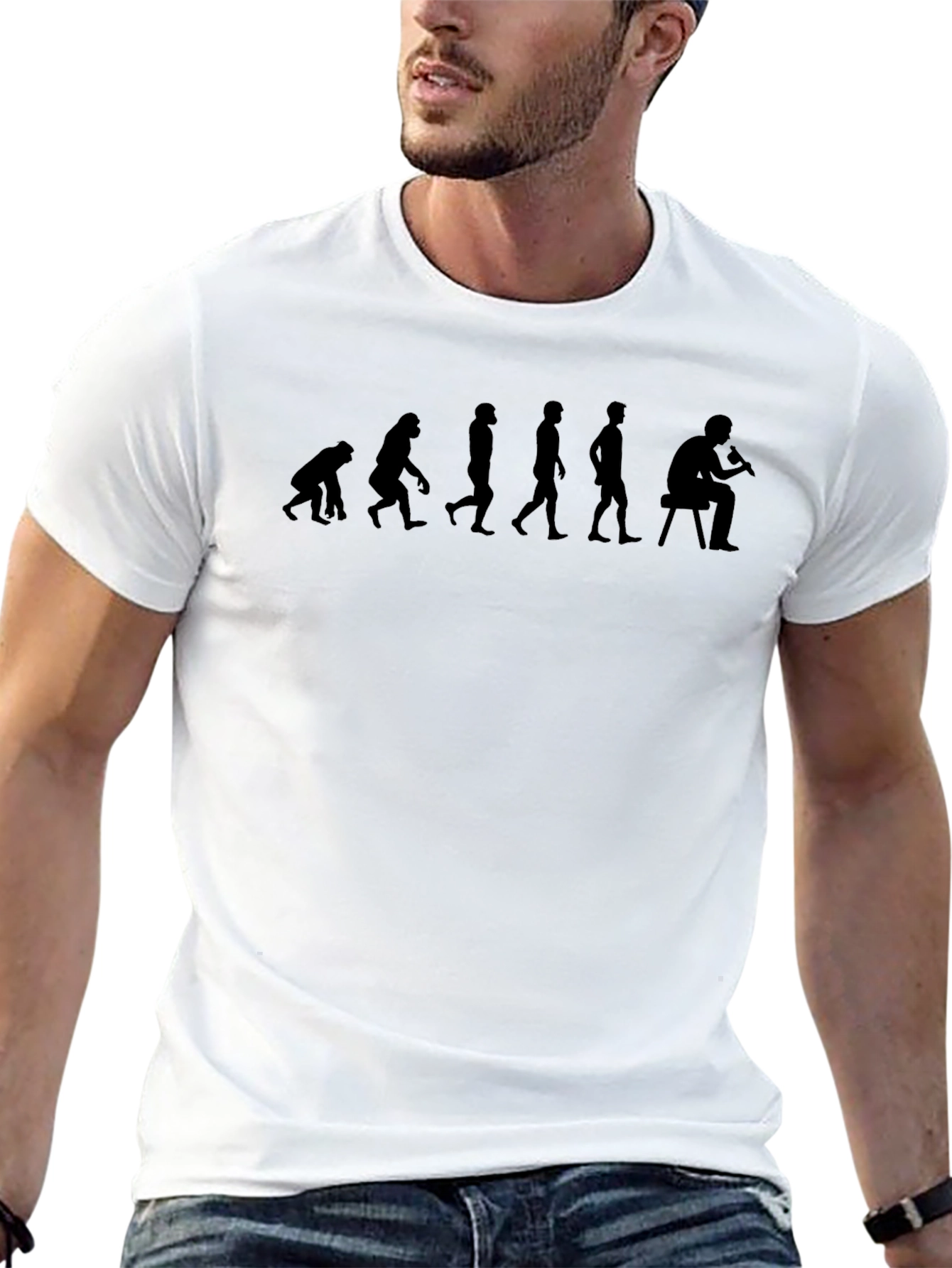 Evolution of a Gamer Black T-Shirt