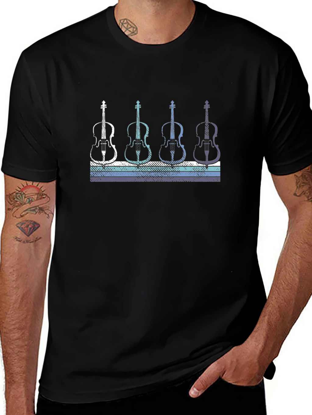 Retro Cello T-Shirt - Music Lover Tee