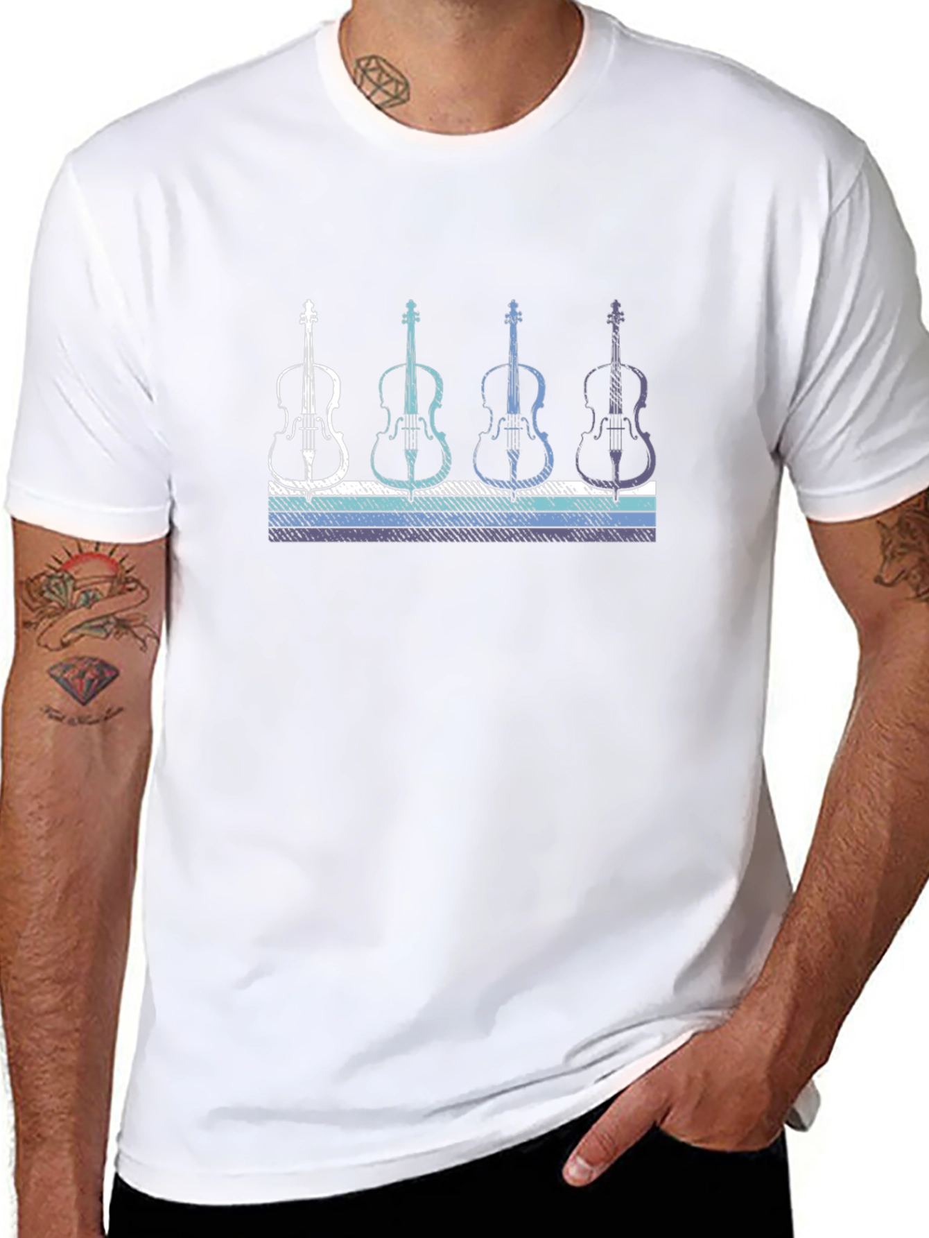 Retro Cello T-Shirt - Music Lover Tee