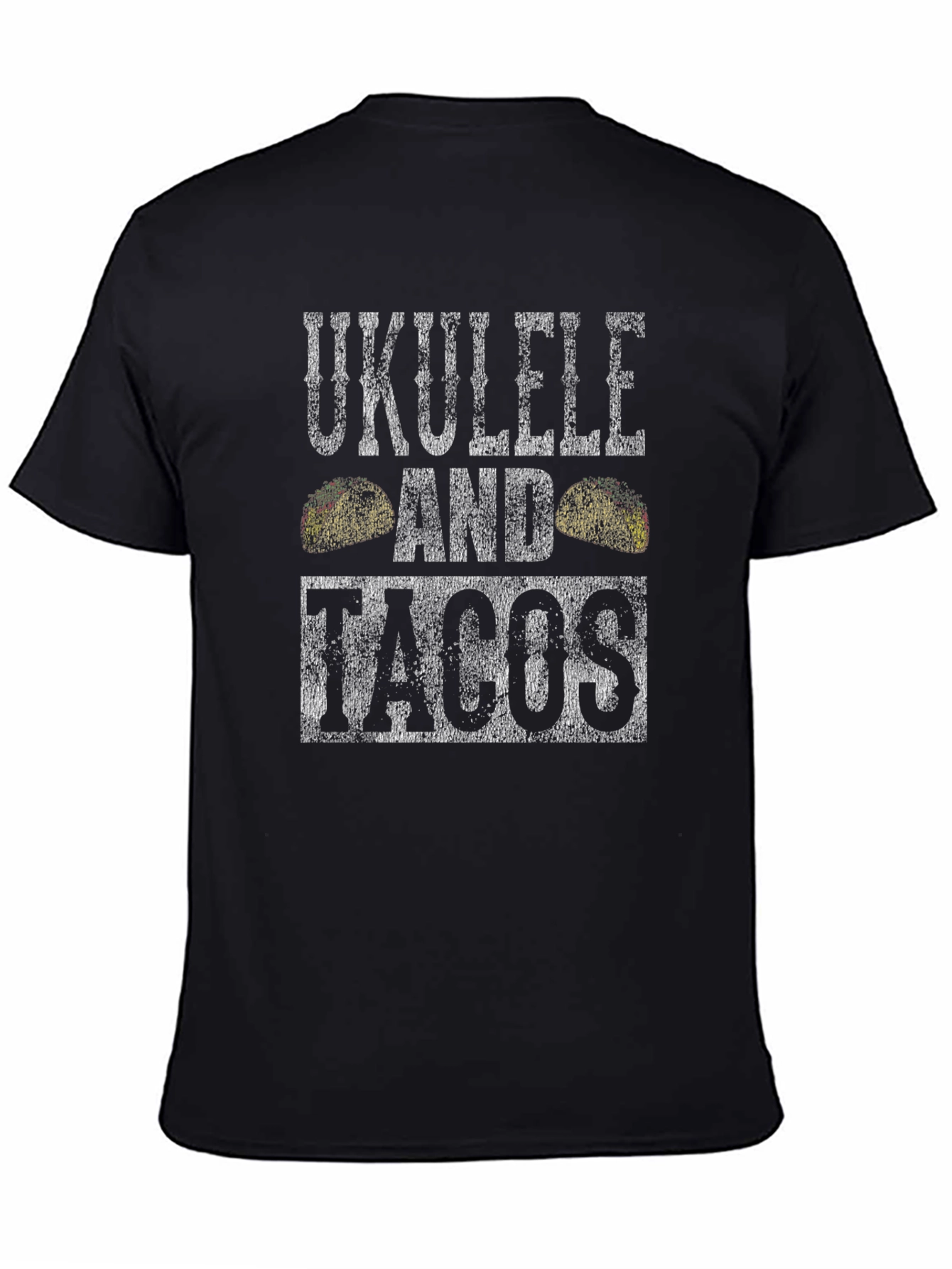 Ukulele and Tacos Graphic T-Shirt