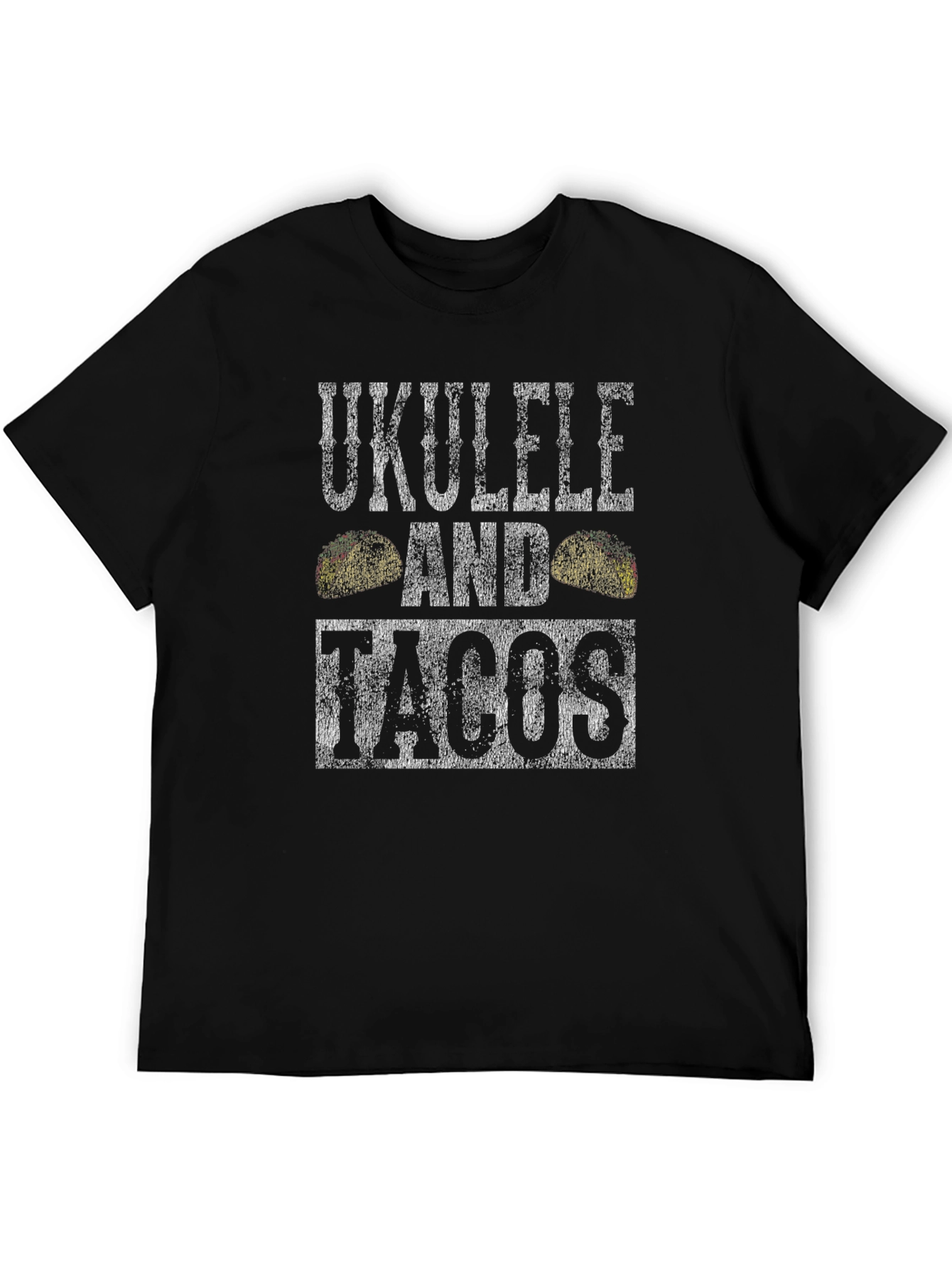 Ukulele and Tacos Graphic T-Shirt