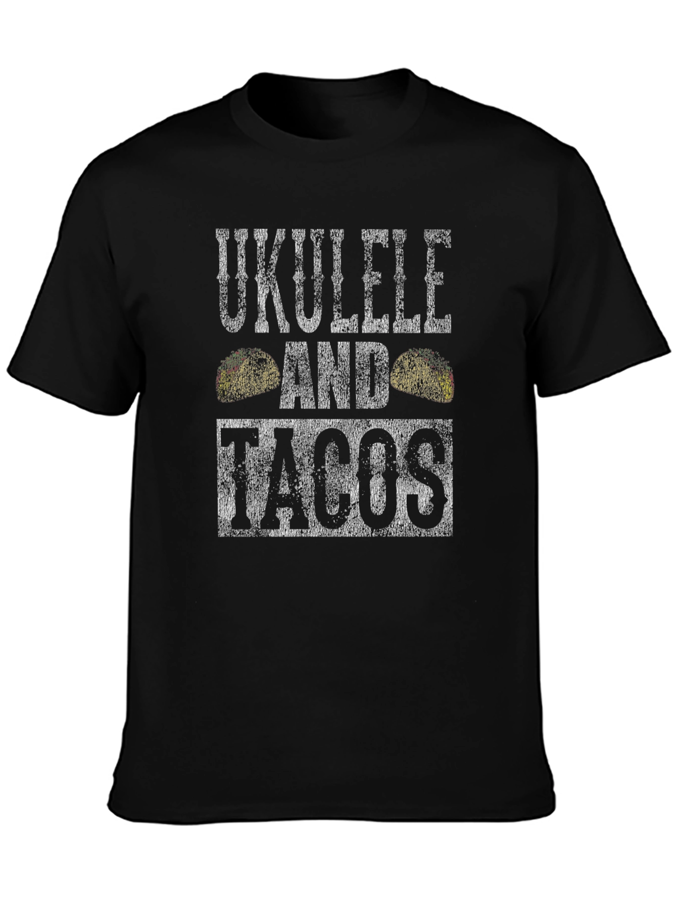 Ukulele and Tacos Graphic T-Shirt