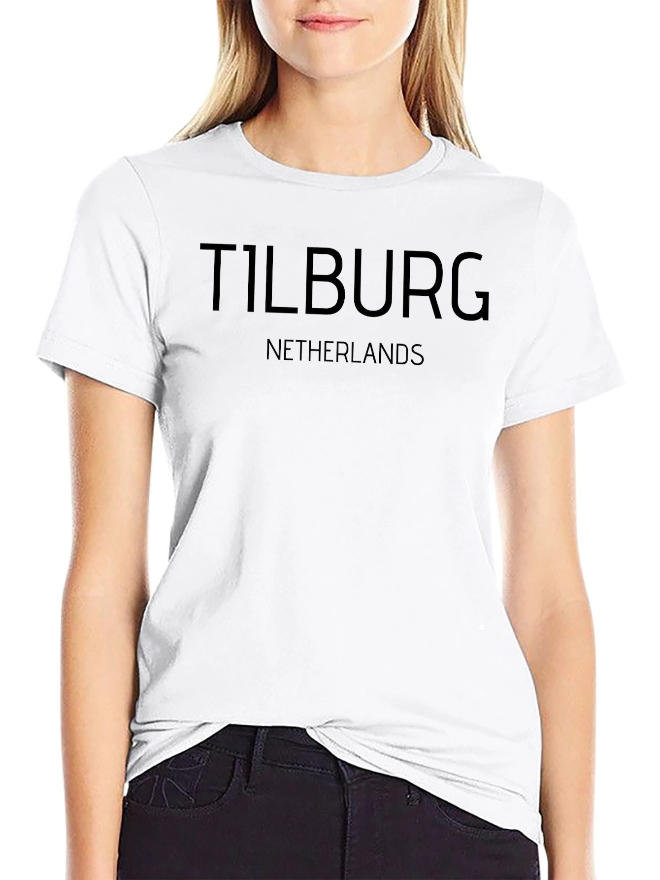 Tilburg Netherlands Black Graphic T-Shirt