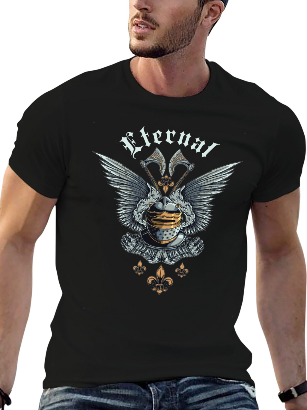 Eternal Knight Graphic T-Shirt - Medieval Design