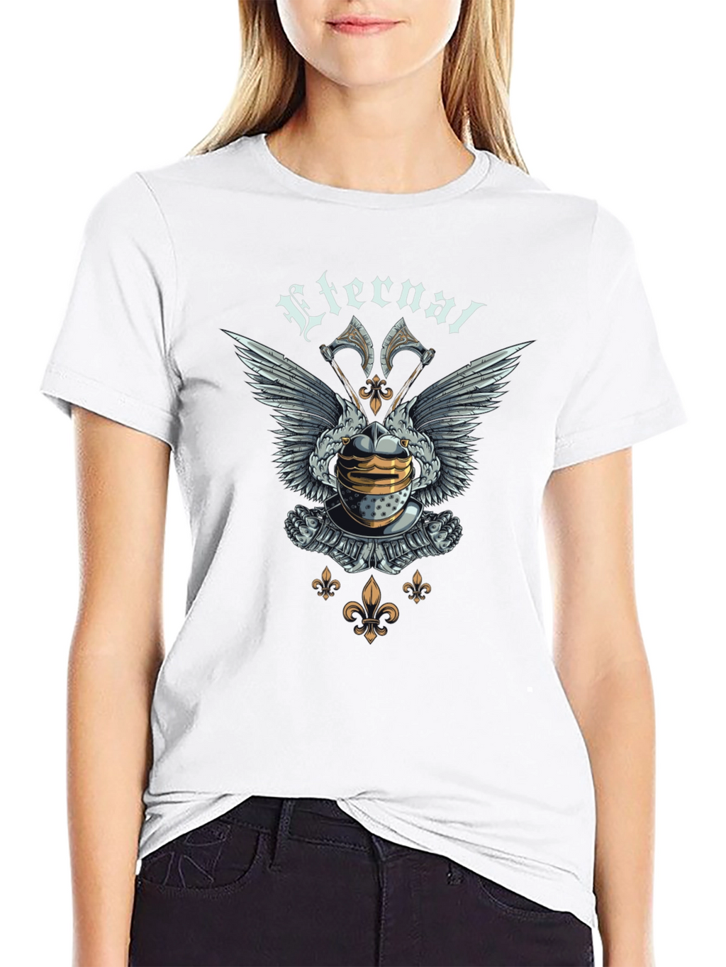 Eternal Knight Graphic T-Shirt - Medieval Design