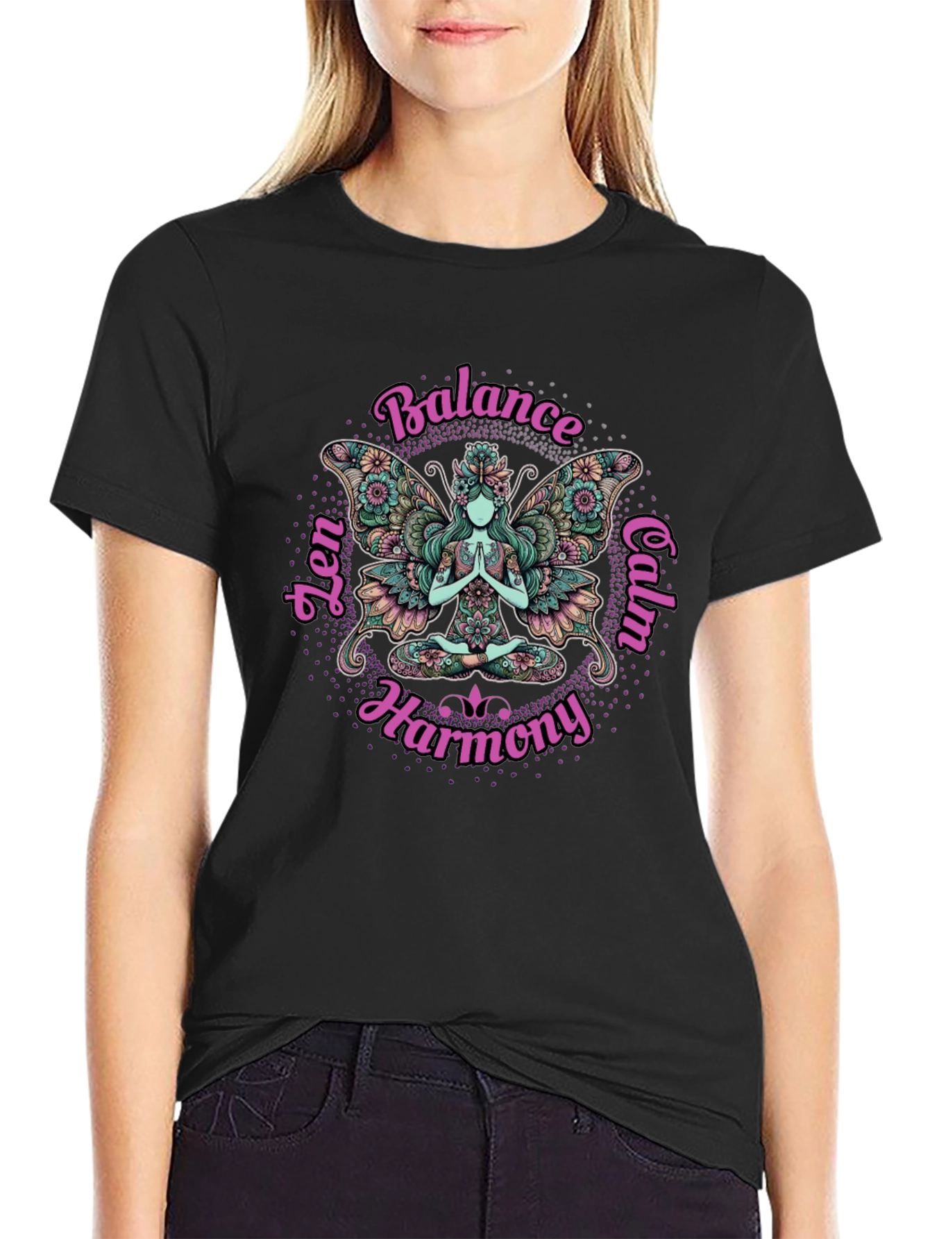 Zen Fairy Balance Graphic T-Shirt