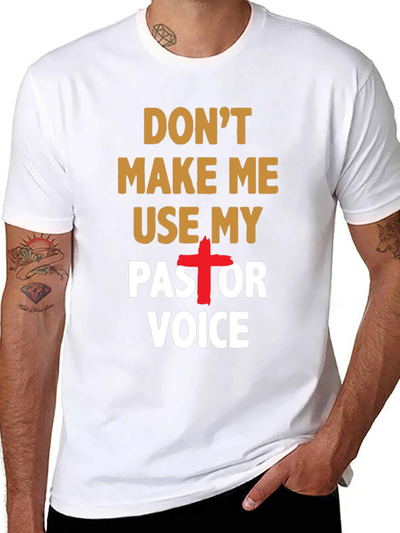 Dont Make Me Use My Pastor Voice T-Shirt