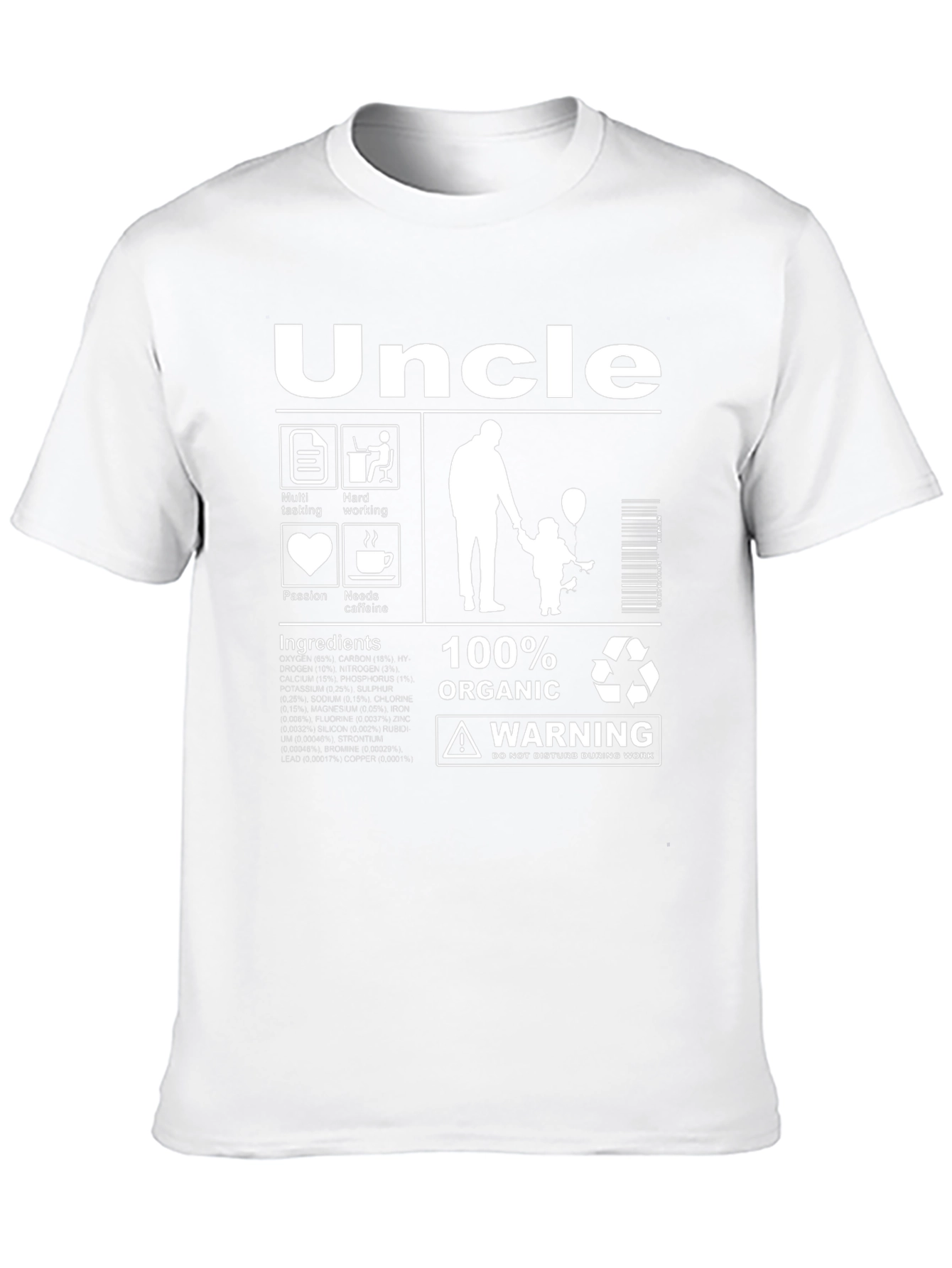 Uncle Organic T-Shirt - Funny Novelty Gift