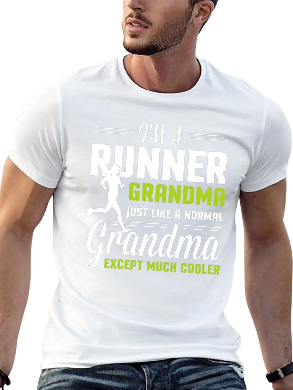 Runner Grandma Graphic T-Shirt - Funny Running Gift