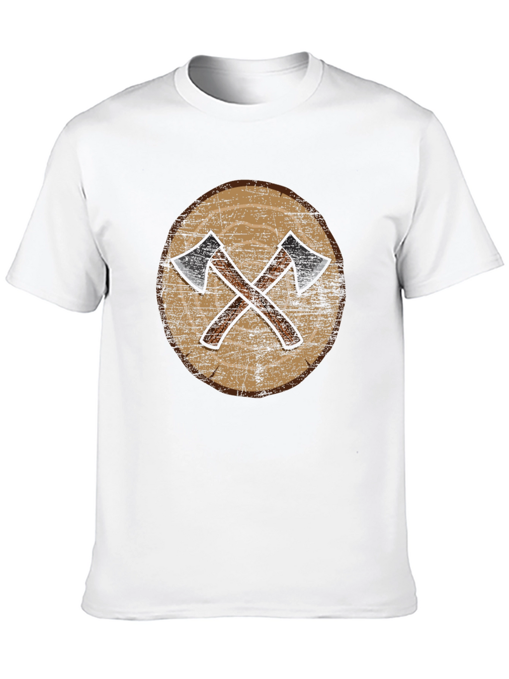 Viking Axe Shield Graphic Tee - Black