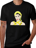 Dua Lipa Graphic Print Black T-Shirt