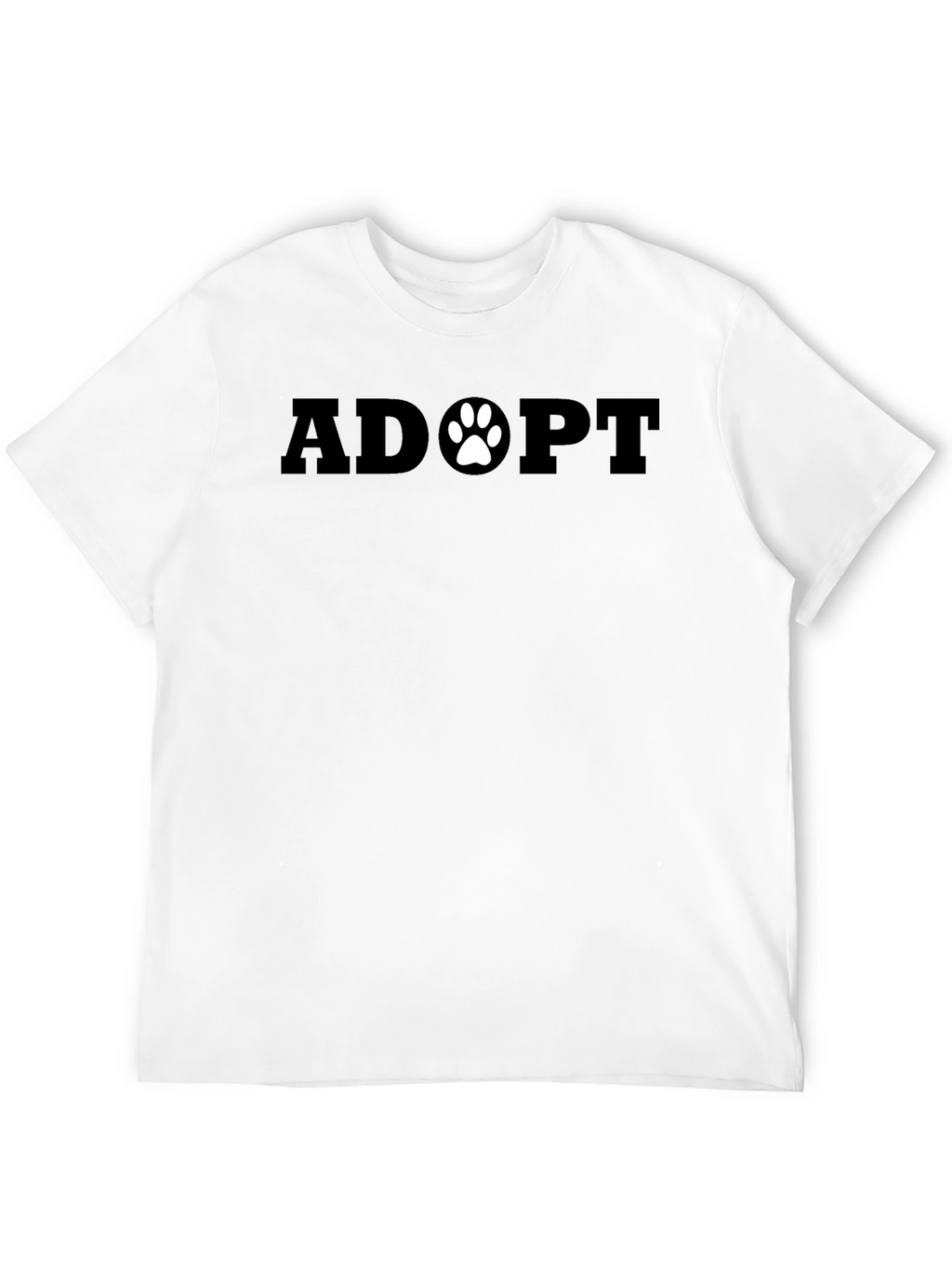 Adopt Paw Print Tee - Support Animal Adoption