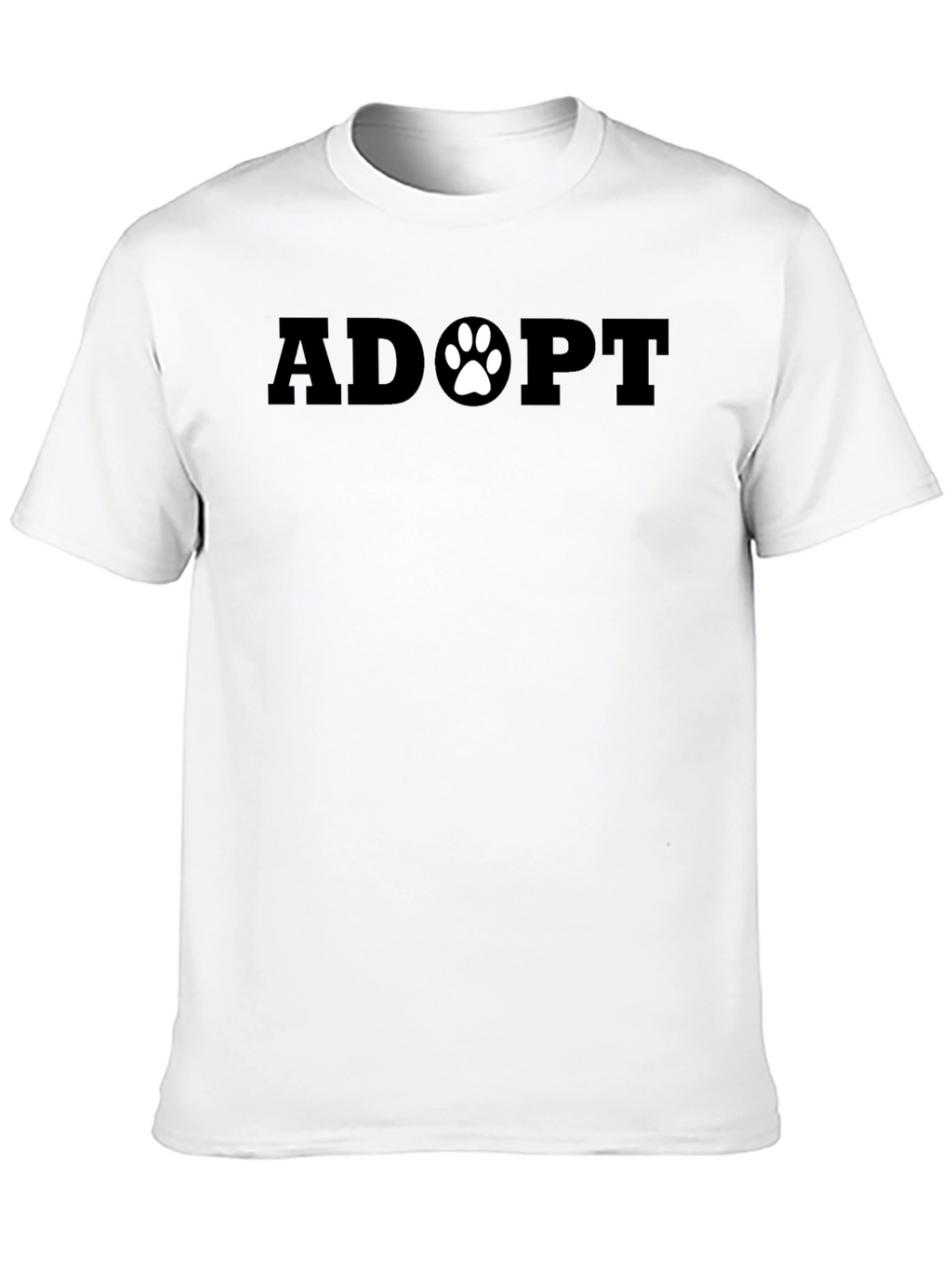 Adopt Paw Print Tee - Support Animal Adoption
