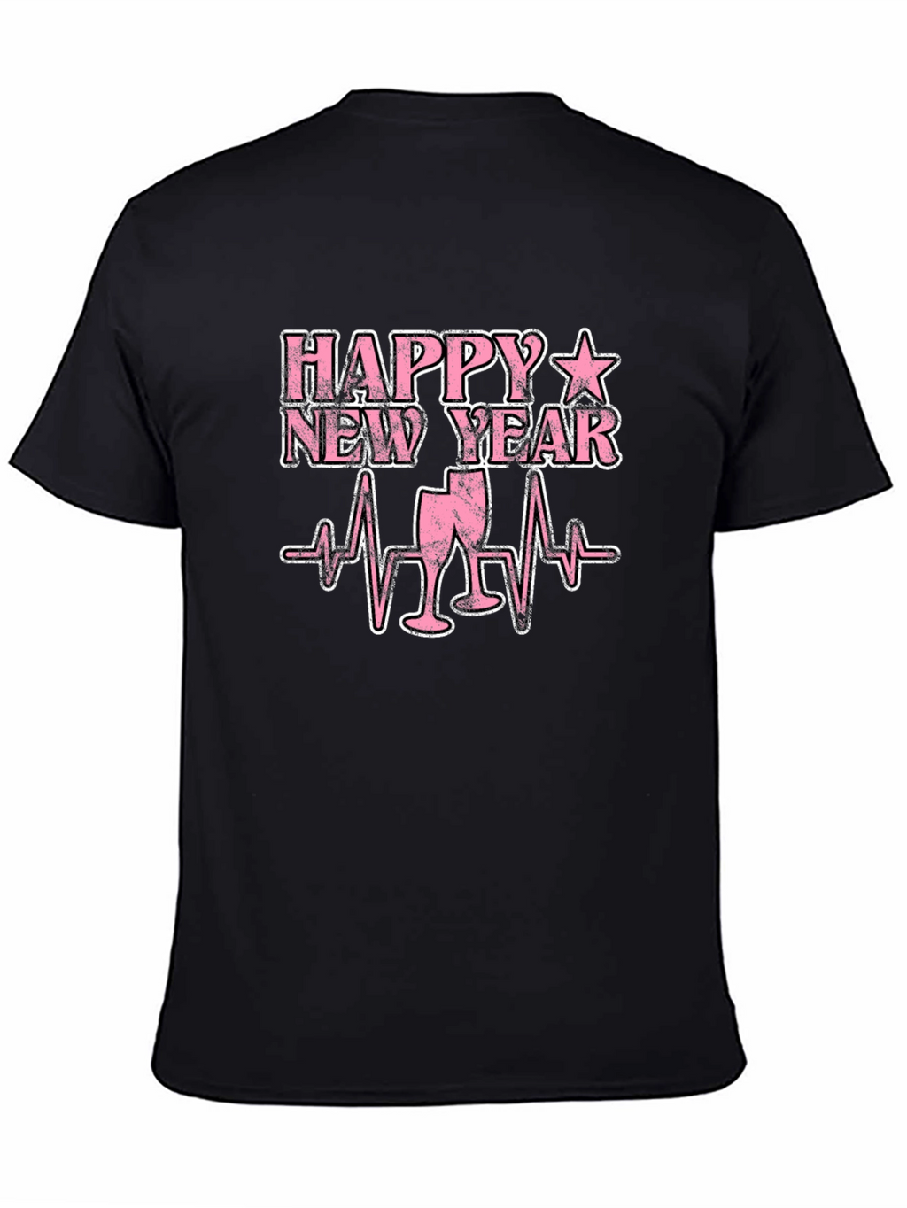 Happy New Year T-Shirt - Heartbeat Champagne