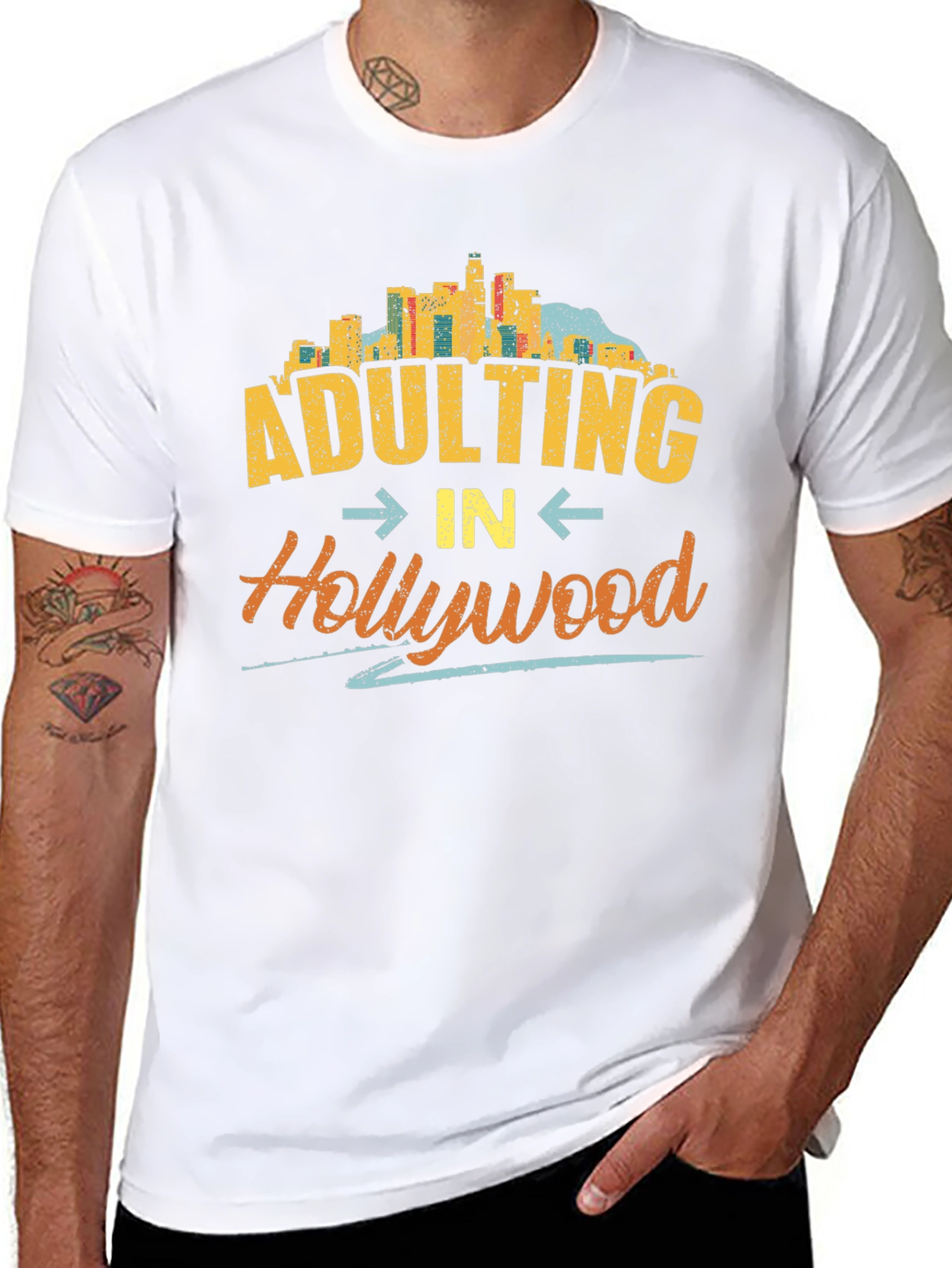 Adulting in Hollywood T-Shirt - Graphic Tee