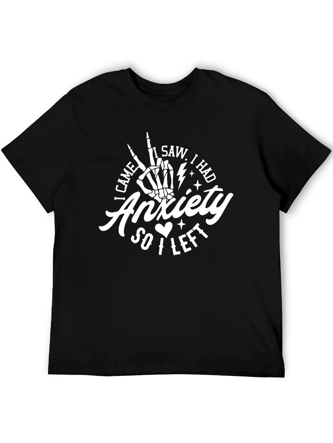 Anxiety T-Shirt I Came I Saw I Left Funny Graphic Tee