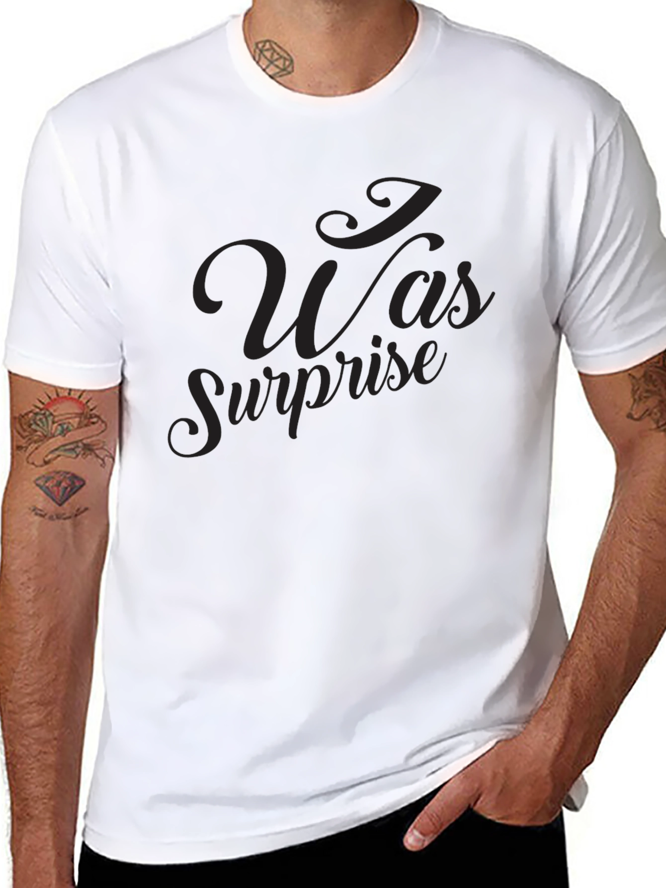 Surprise Script Black T-Shirt