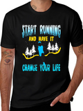 Start Running Graphic Tee - Change Your Life